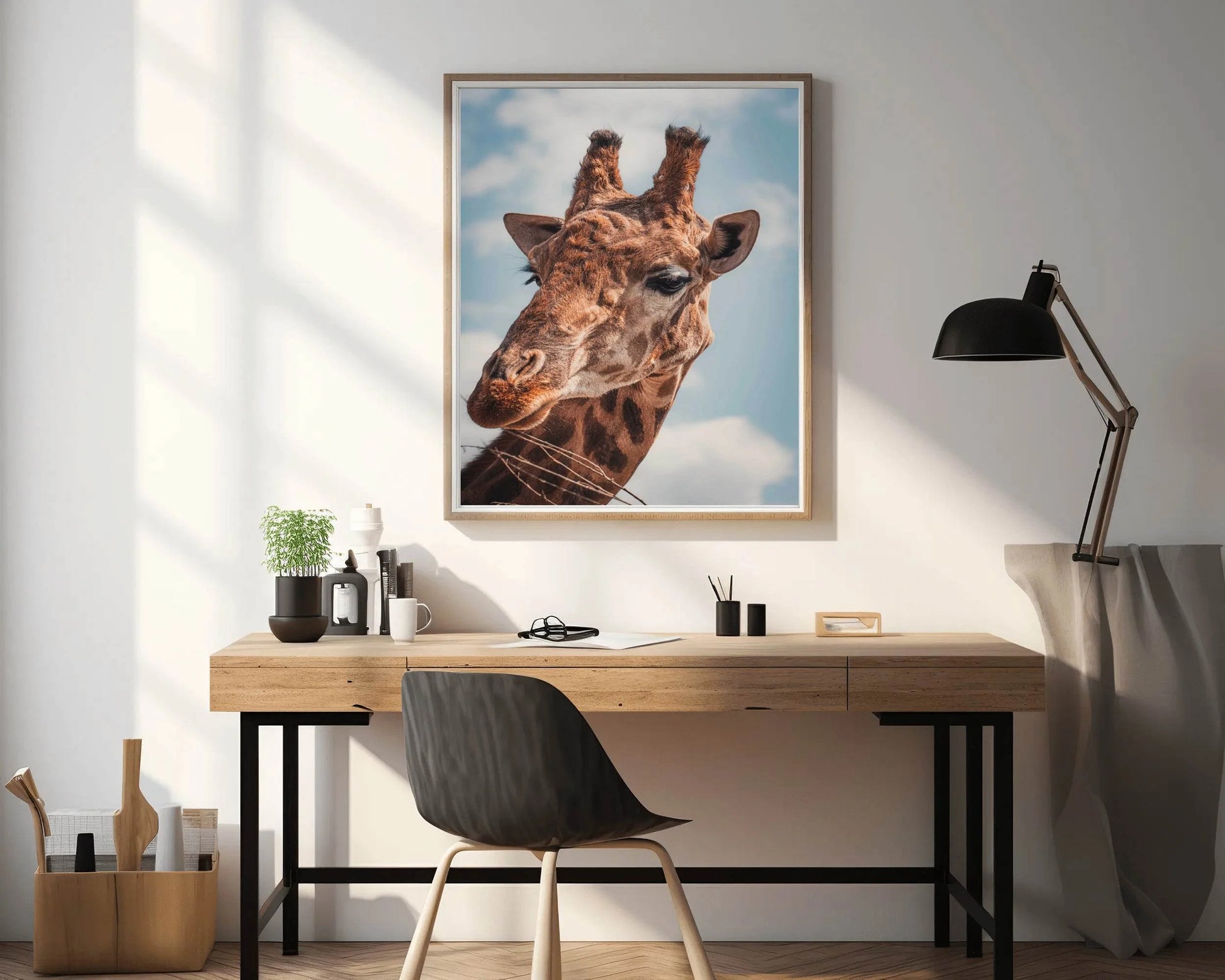Face of Giraffe Animal Wall Art - beink online art store