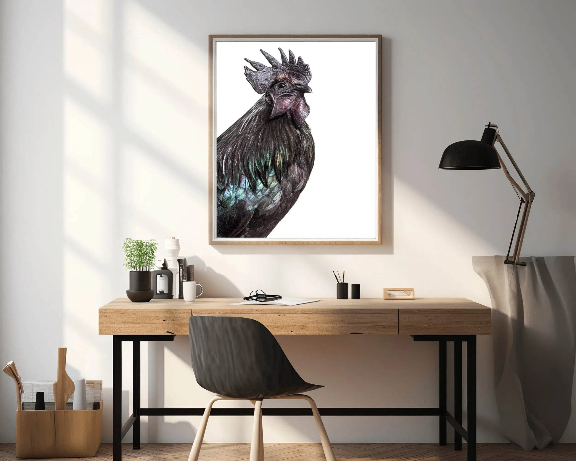 Ayam Cemani Bird Wall Art - beink online art store