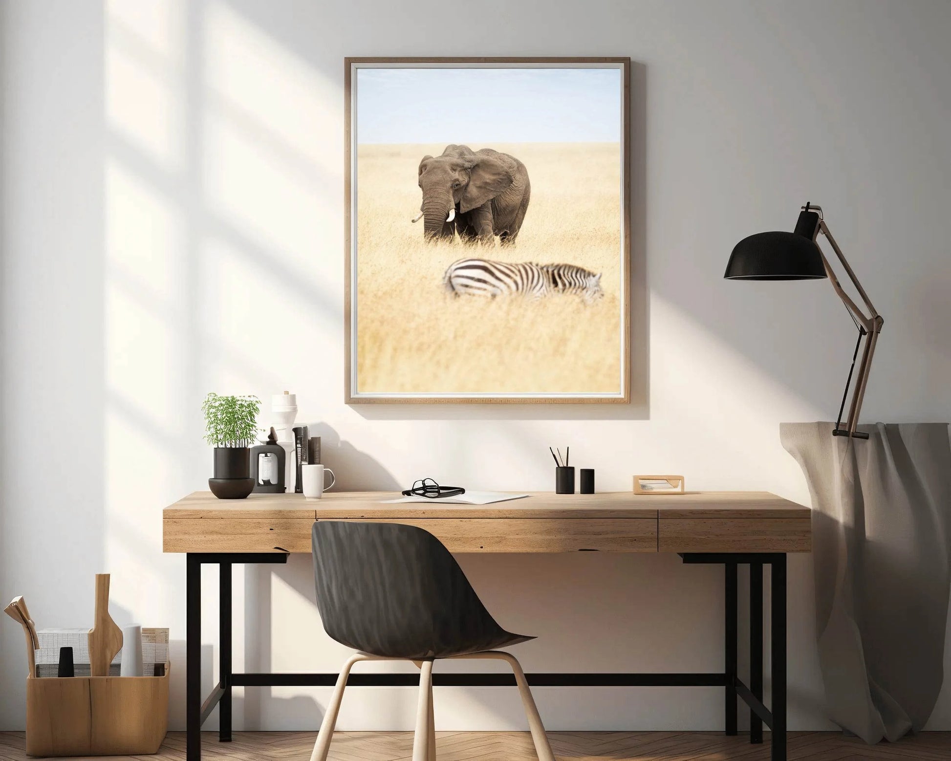 Elephant and Zebra Picture Wall Art - beink online art store