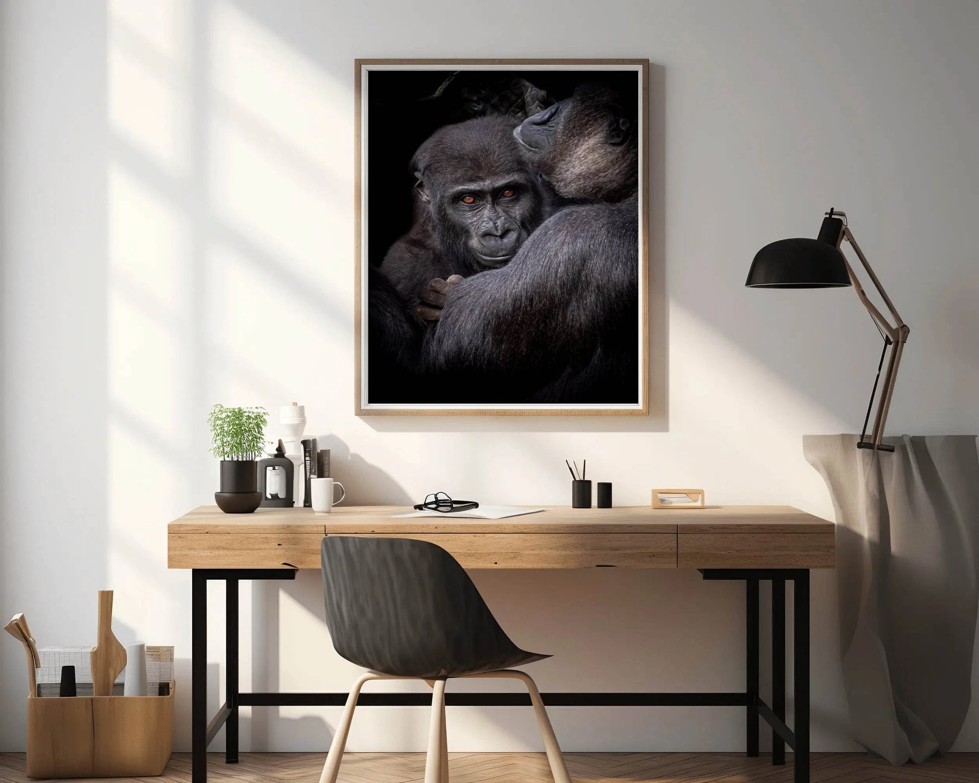 Picture of Baby Gorilla With Mother Wall Art - beink online art store