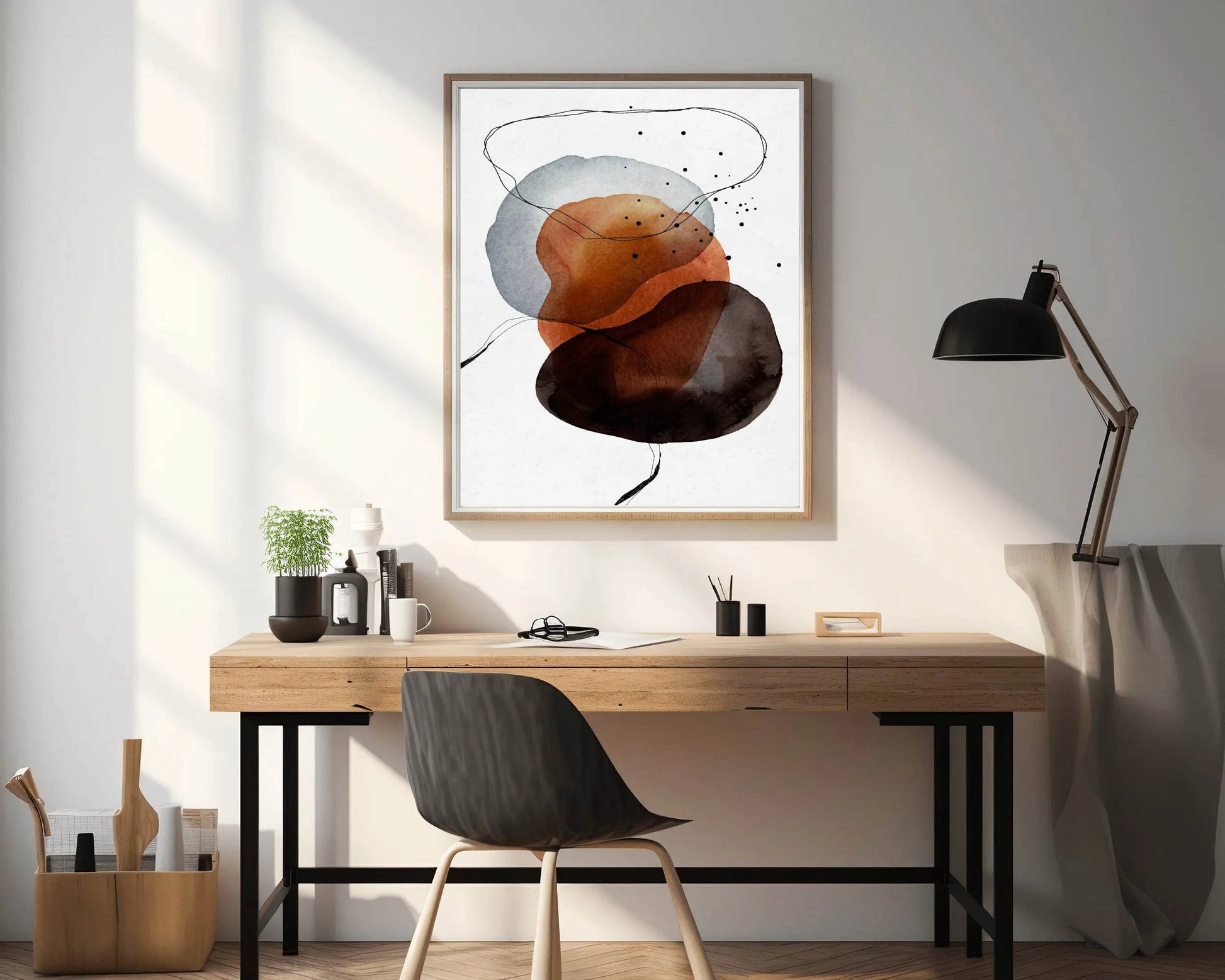 Boho Water Paint Abstract Wall Art - beink online art store