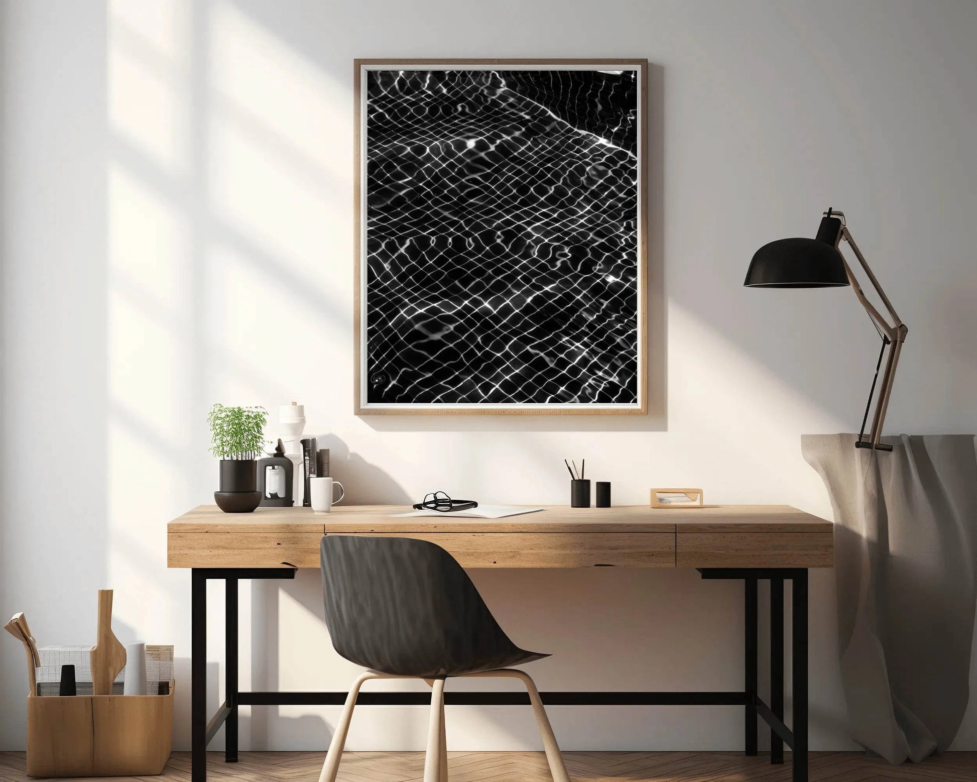 White Net Thread Abstract Wall Art - beink online art store