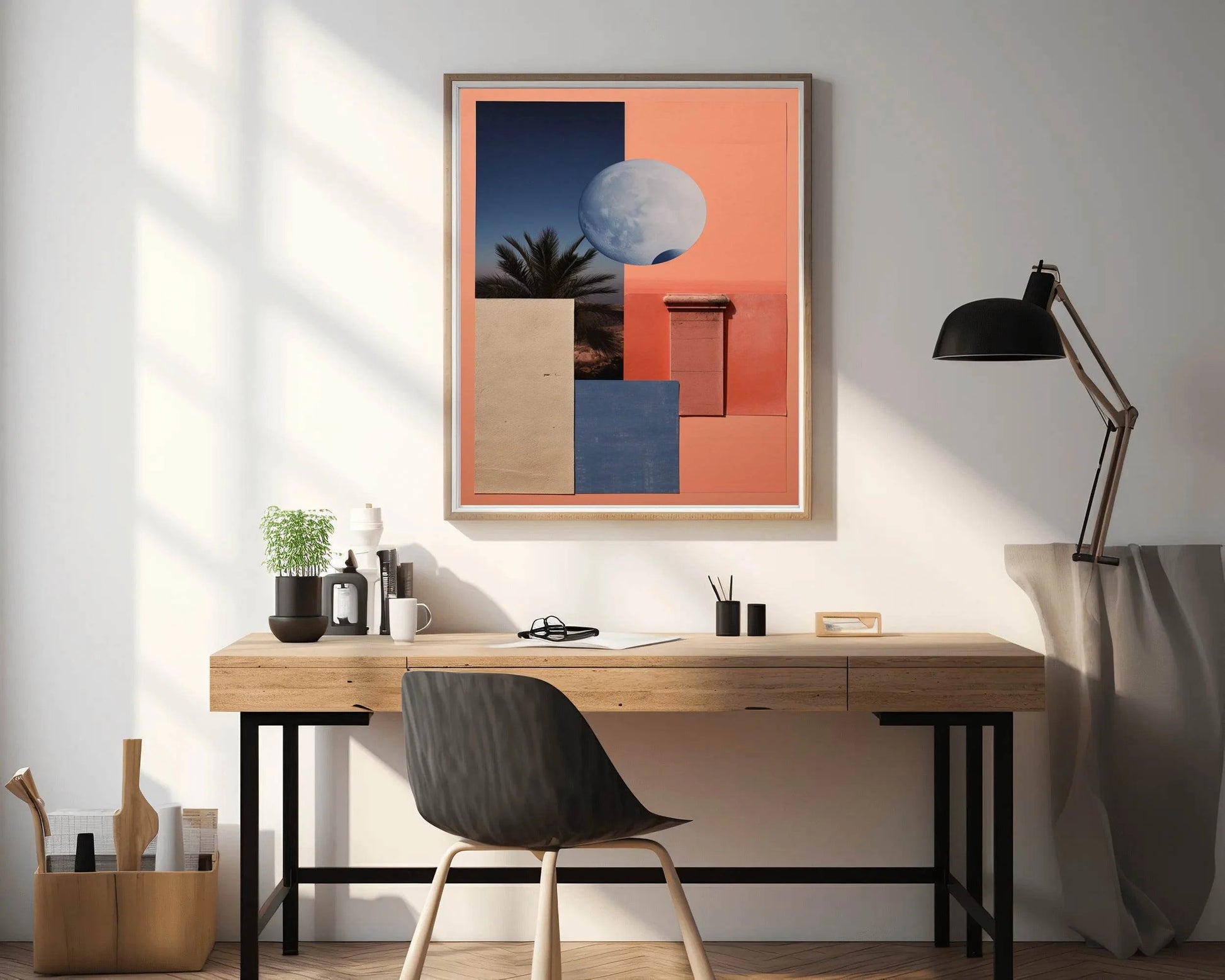 Creative 3D Moon Abstract Wall Art - beink online art store