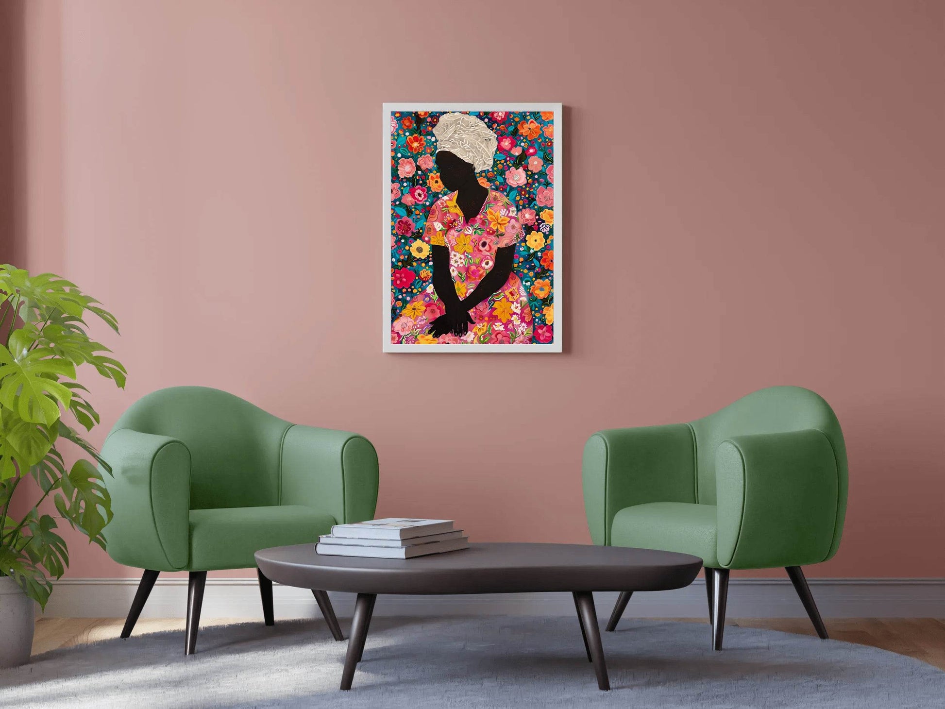 Lady of flower Wall Art - beink online art store