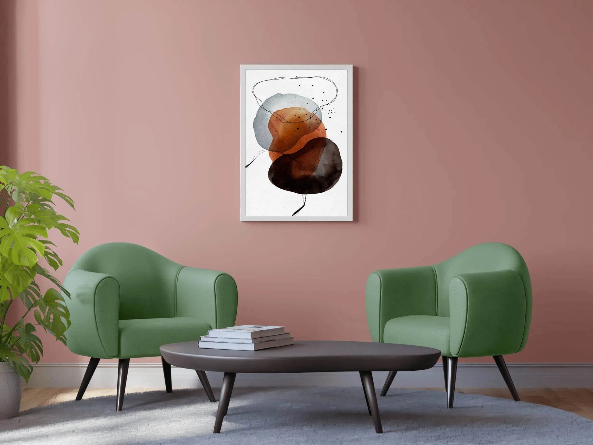 Boho Water Paint Abstract Wall Art - beink online art store