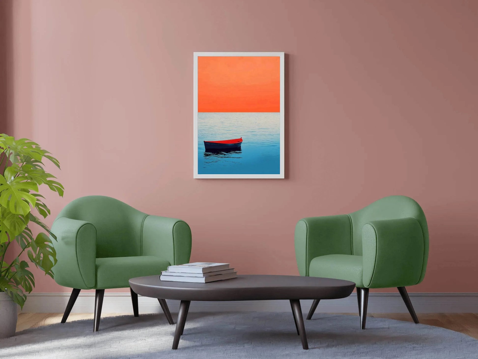 Boat Lost at Sea Wall Art - beink online art store