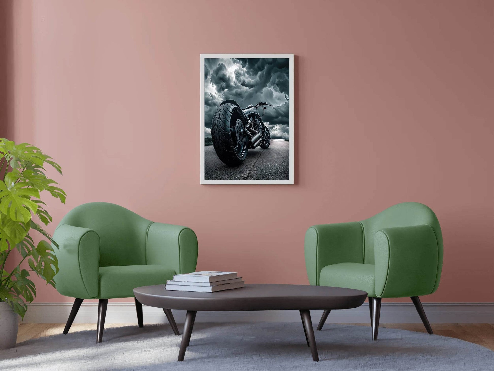 Modern Motorcycle Wall Art - beink online art store