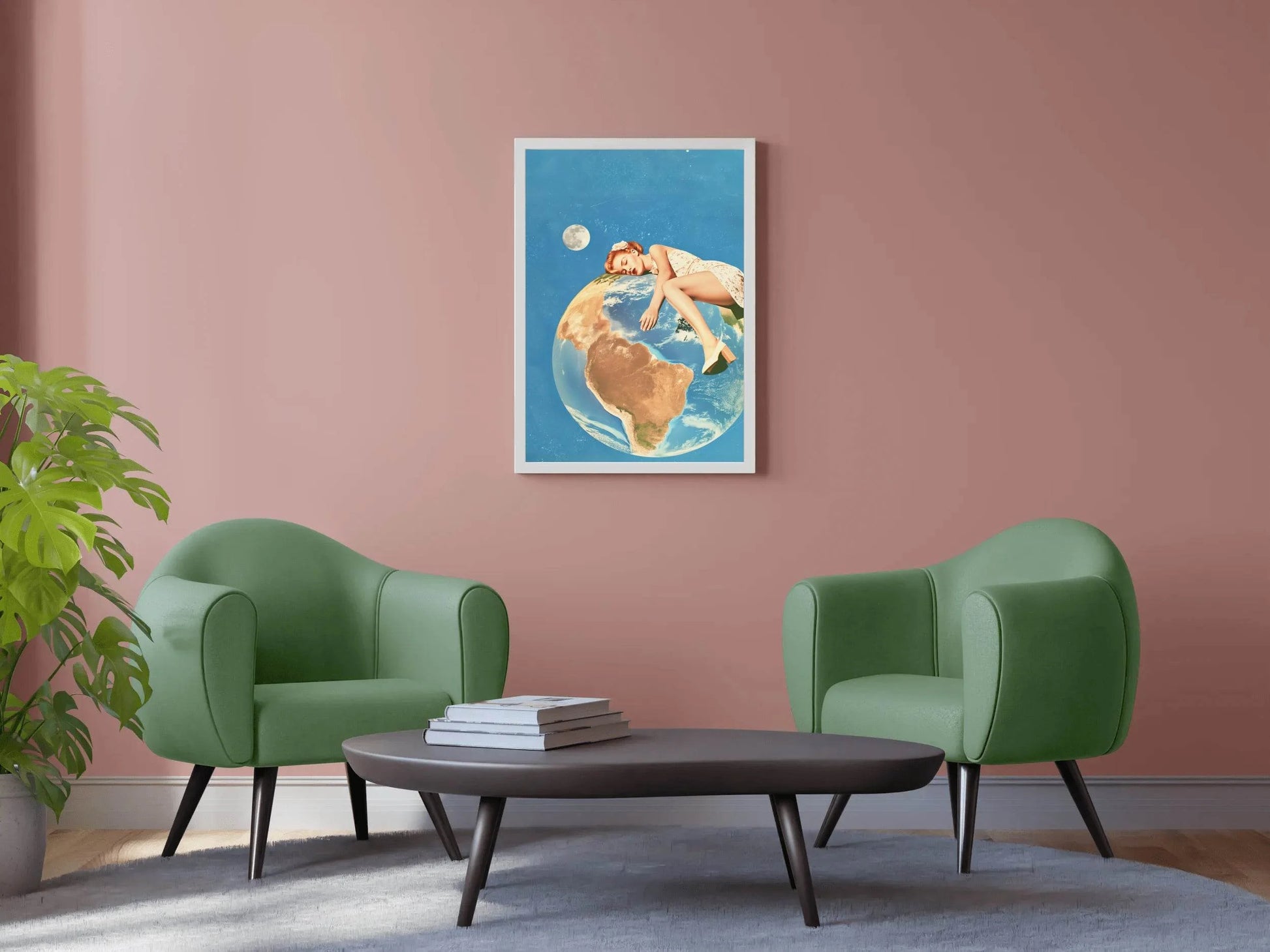 Earth in The Arms Of a Woman Wall Art - beink online art store