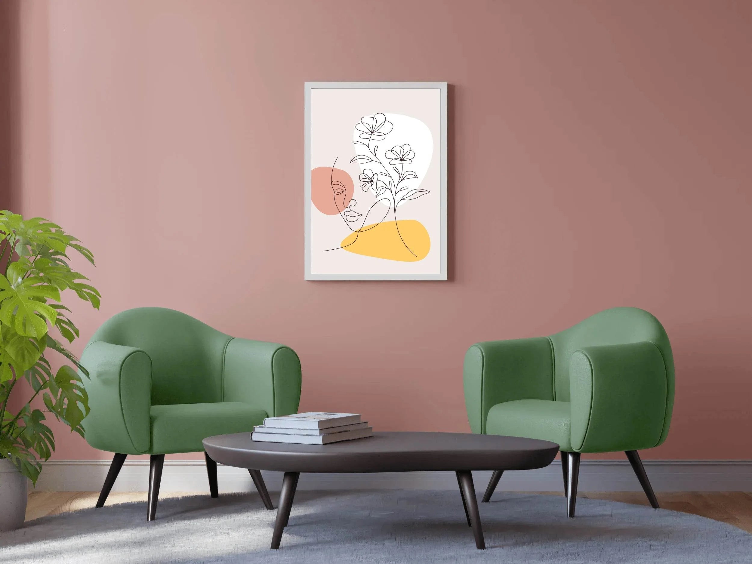 Woman With Flower Hair Wall Art - beink online art store