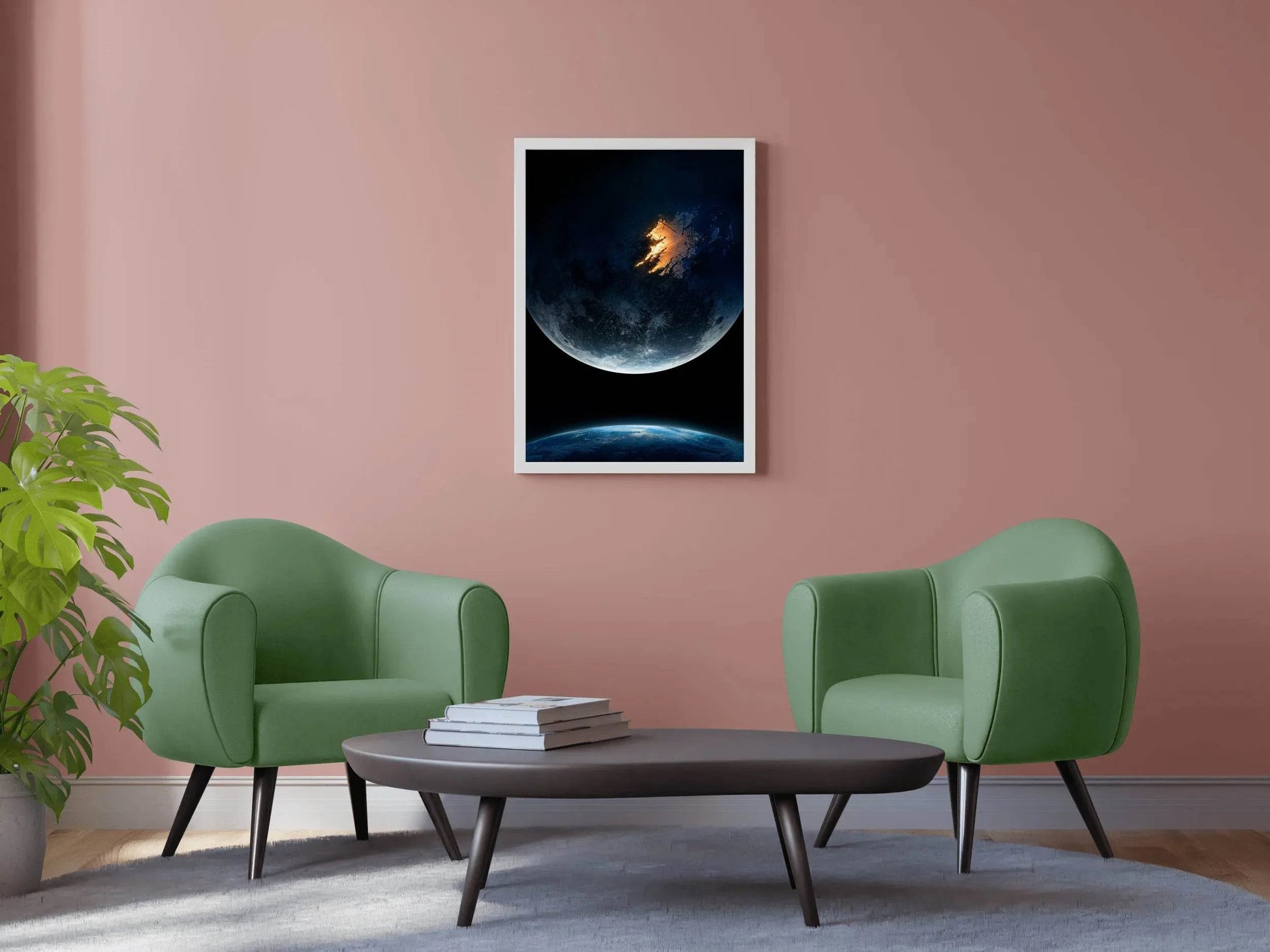 Moonfall in Space Wall Art - beink online art store