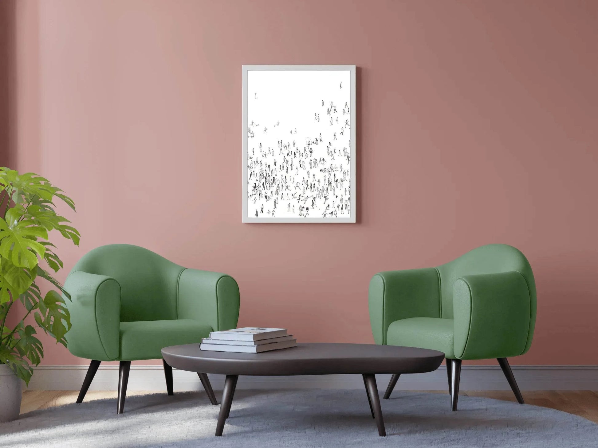 People in Motion- Drawing Modern Art - beink online art store