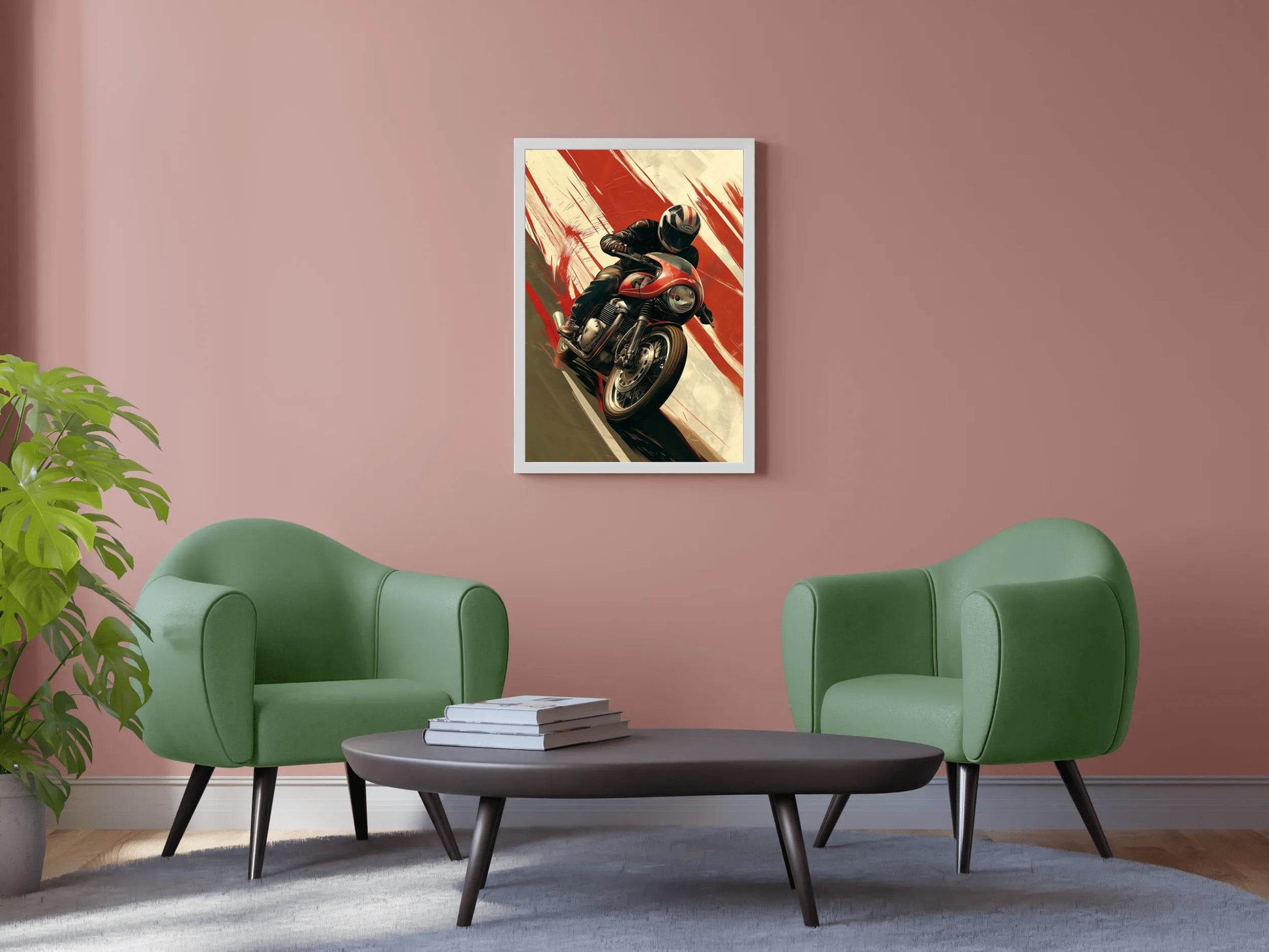 Motorcycle Race Wall Art - beink online art store