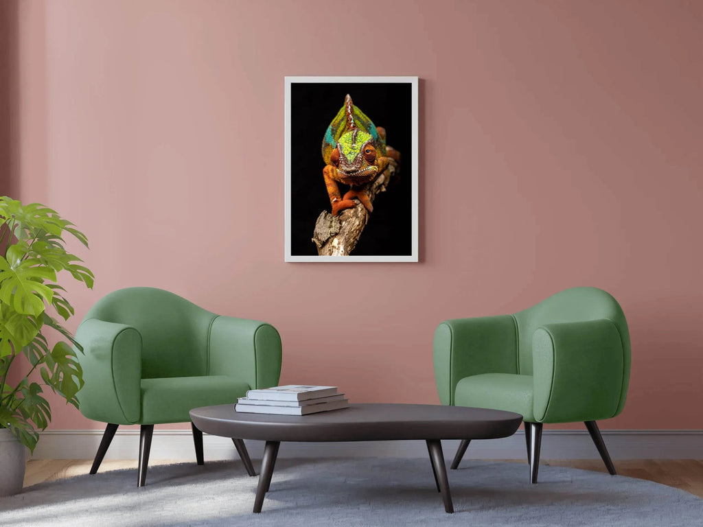Panther Chameleon Animal Wall Art - beink online art store
