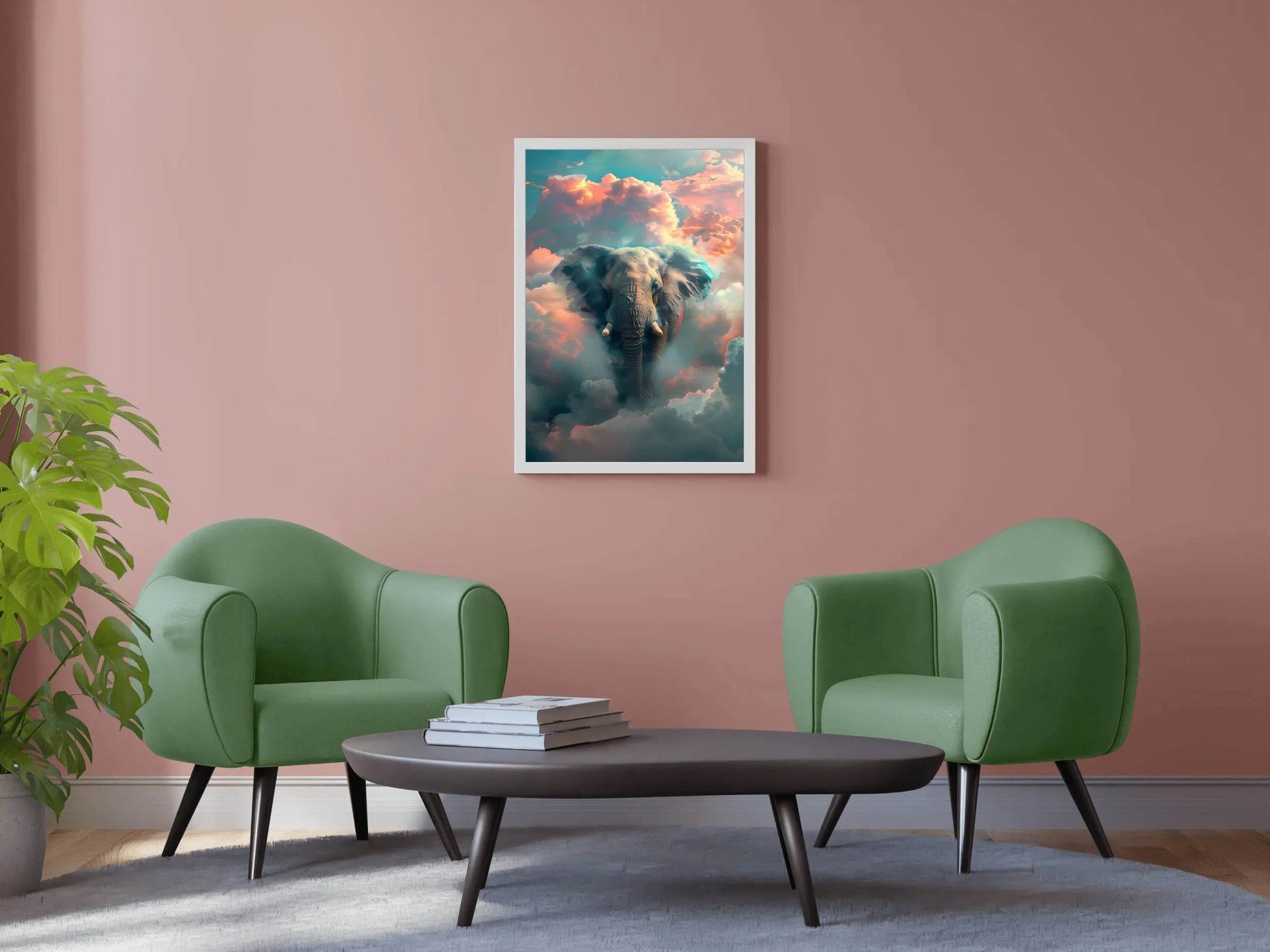 Painting of Fantasy Elephant Wall Art - beink online art store