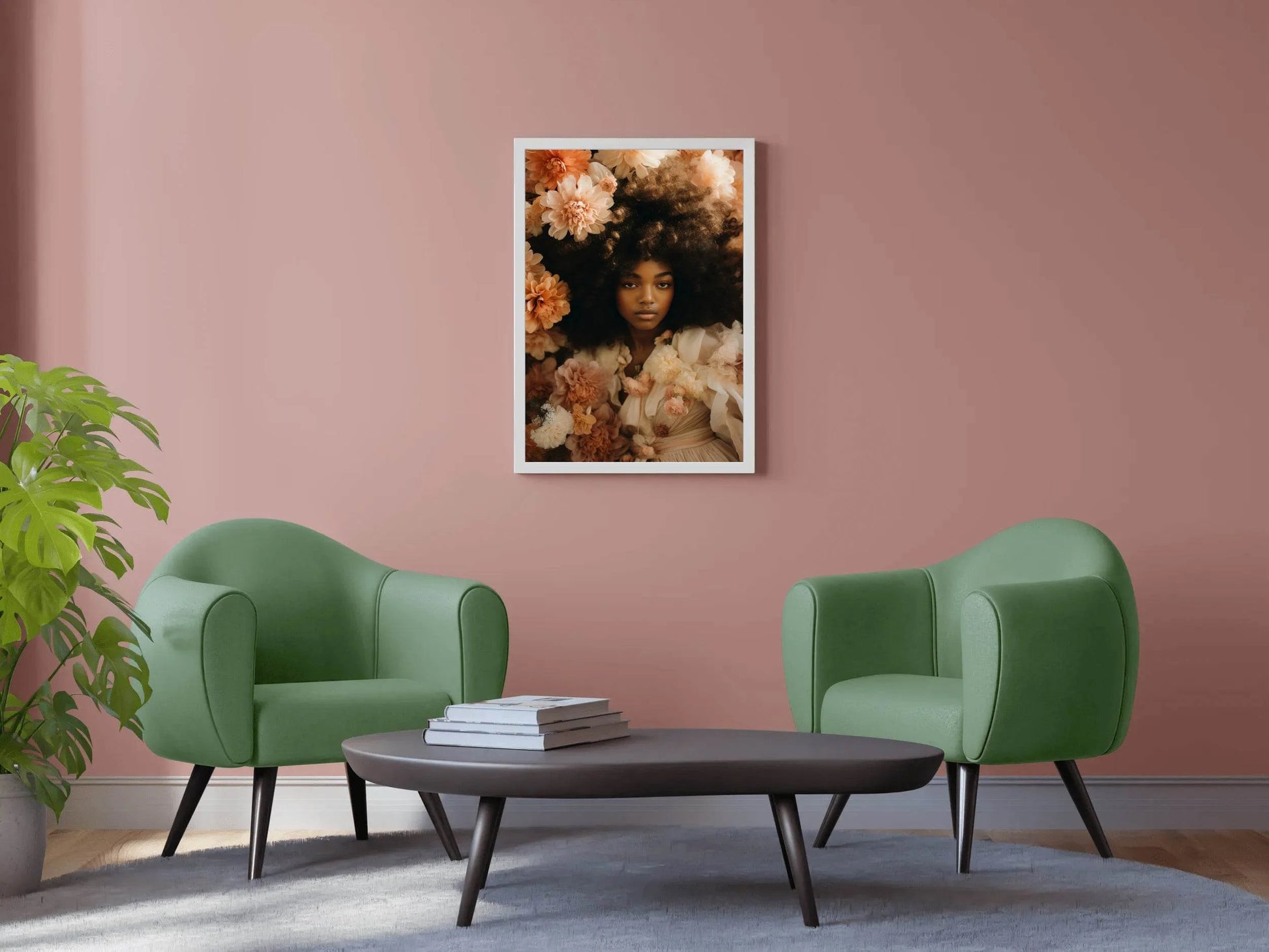 A Woman Among Flowers Wall Art - beink online art store