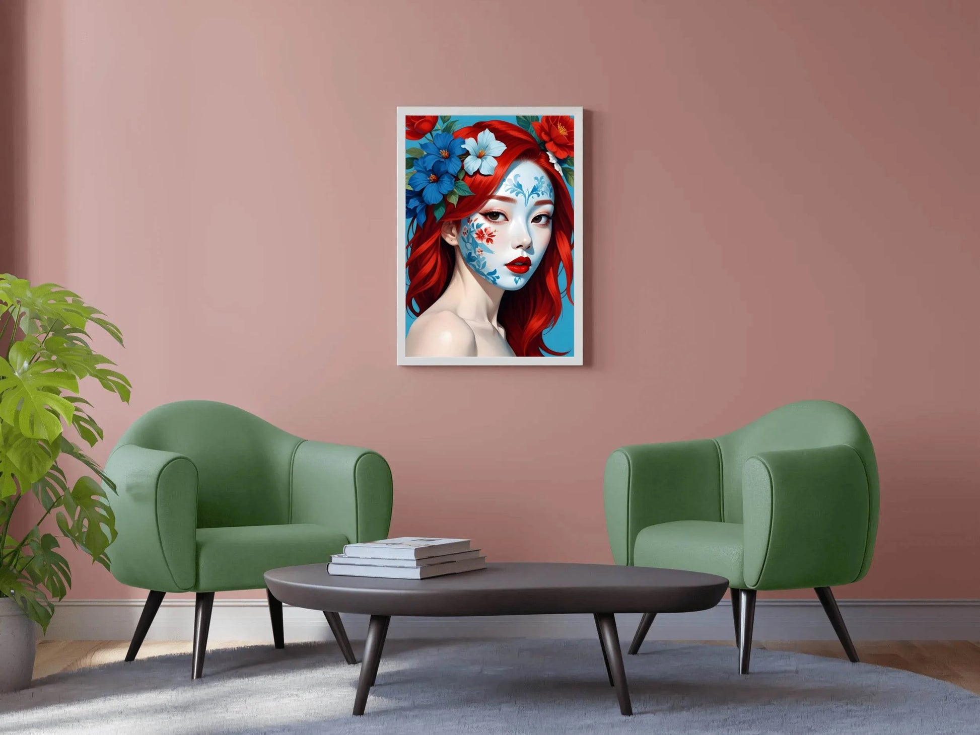 Asian Lady with Special Makeup Wall Art - beink online art store