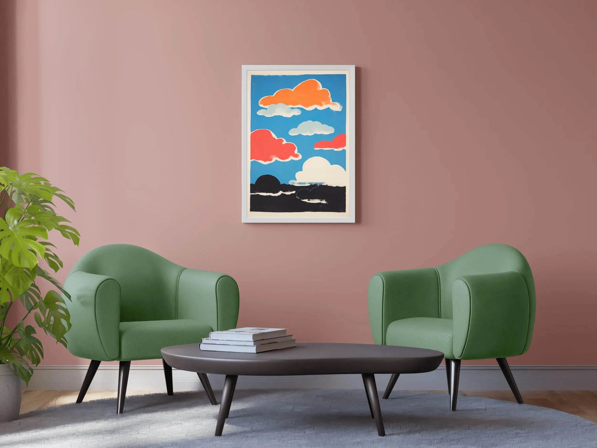 Colorful Clouds Painting Wall Art - beink online art store
