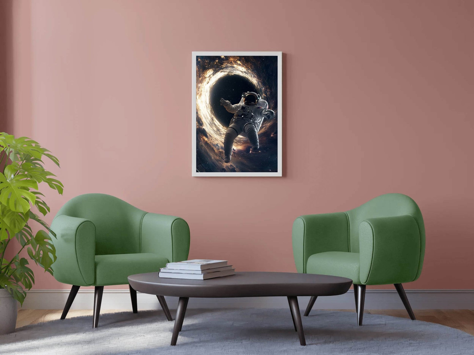 Astronaut in Black Hole floating Wall Art - beink online art store