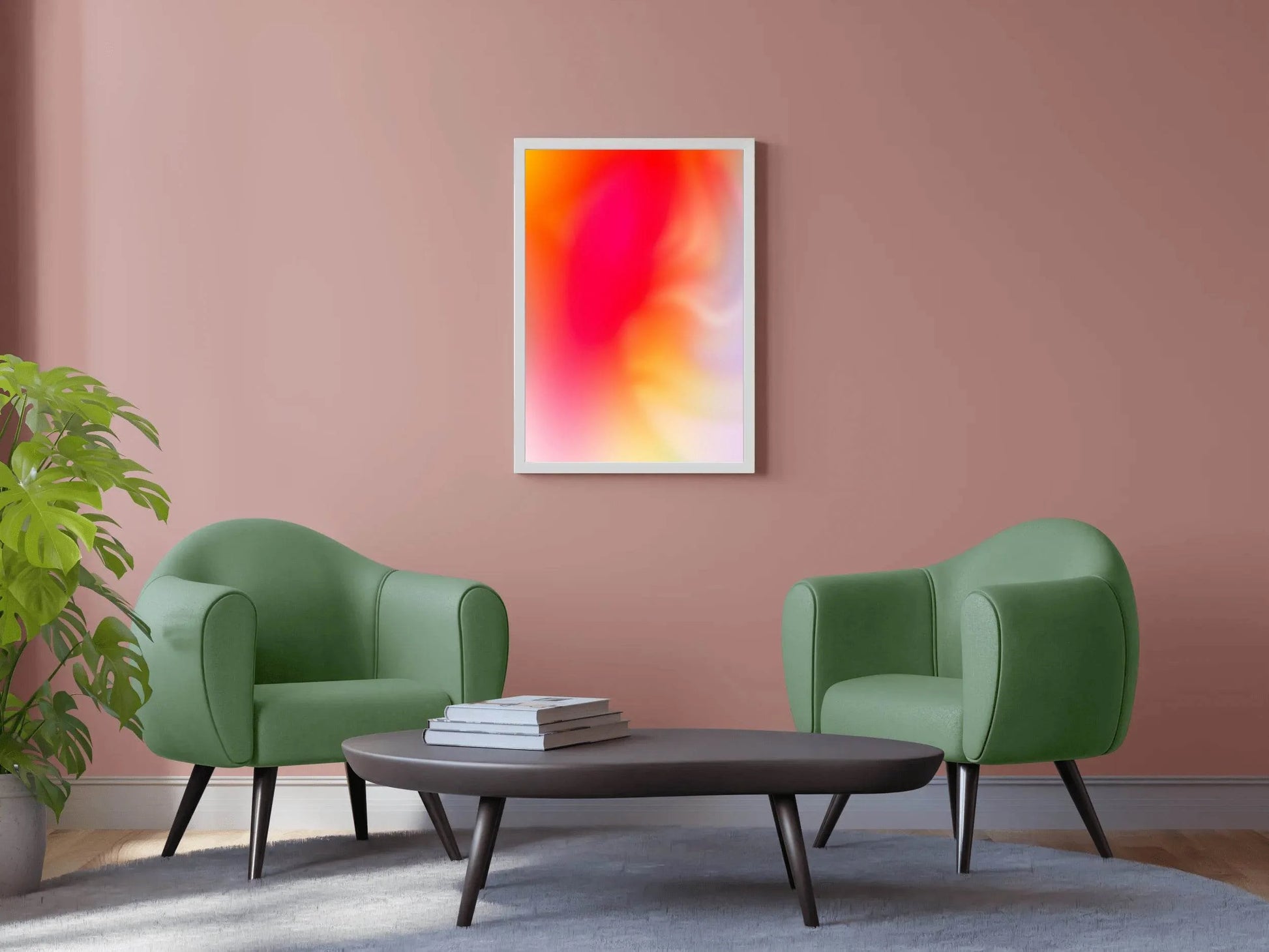 Fire Color Background Abstract Wall Art - beink online art store