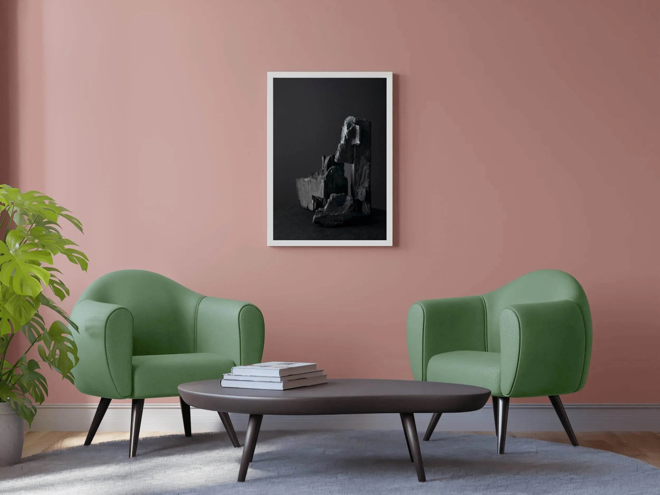 Still Life of Ashes Black & White Wall Art - beink online art store