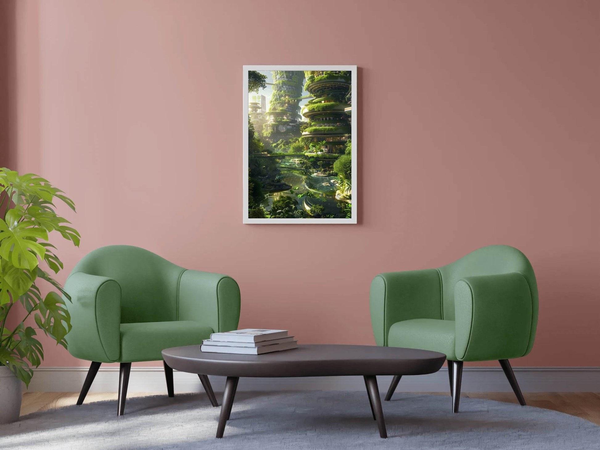 Dream Green Planet Wall Art - beink online art store