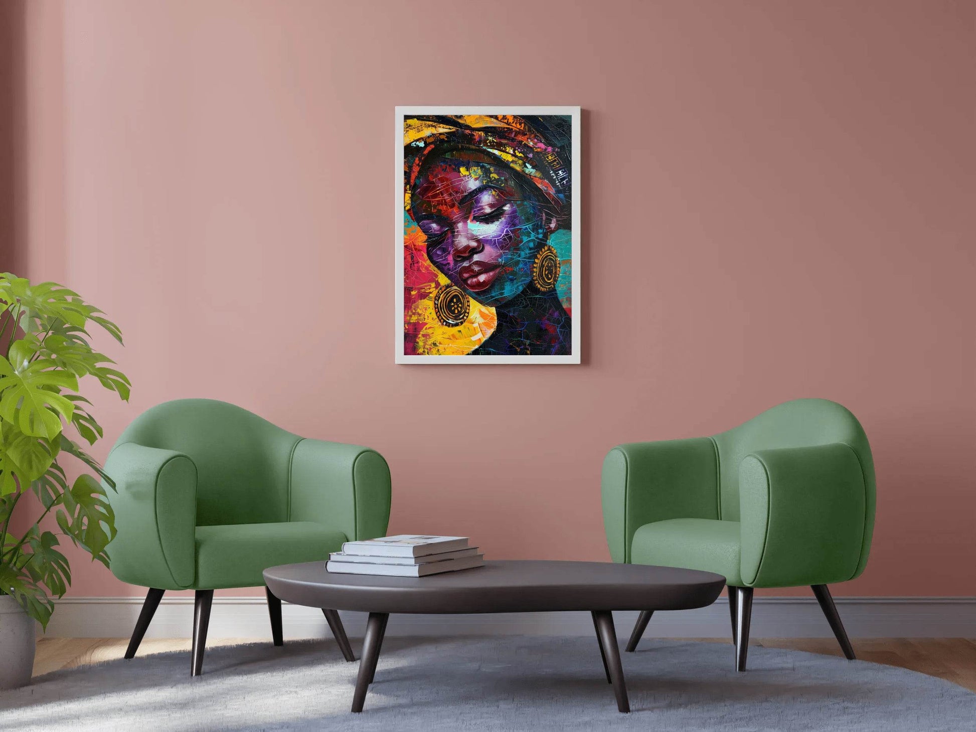 Maasai African Woman Wall Art - beink online art store