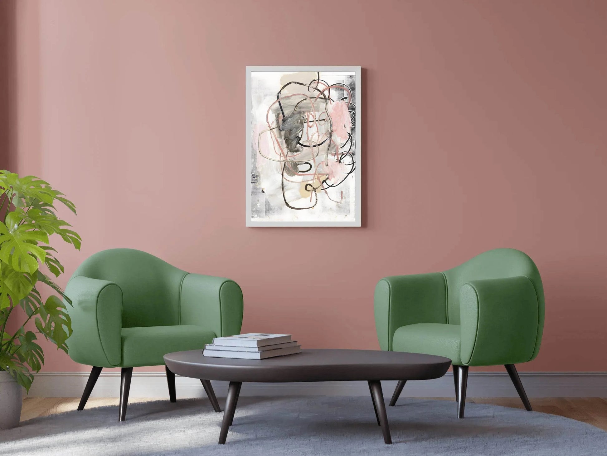 Intertwined Lines Textured Composition Wall Art - beink online art store