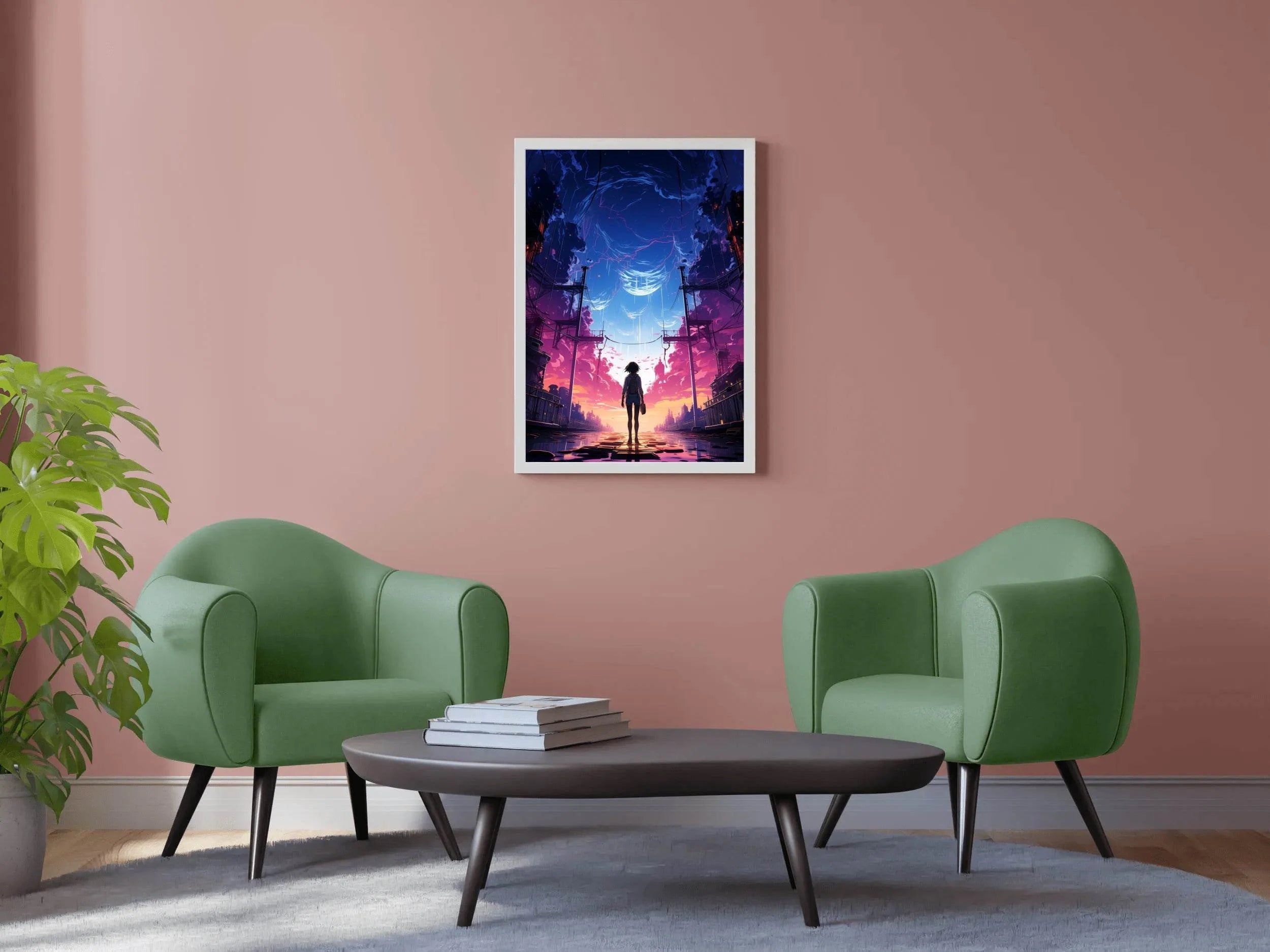 Fantasy Anime Storm Wall Art - beink online art store
