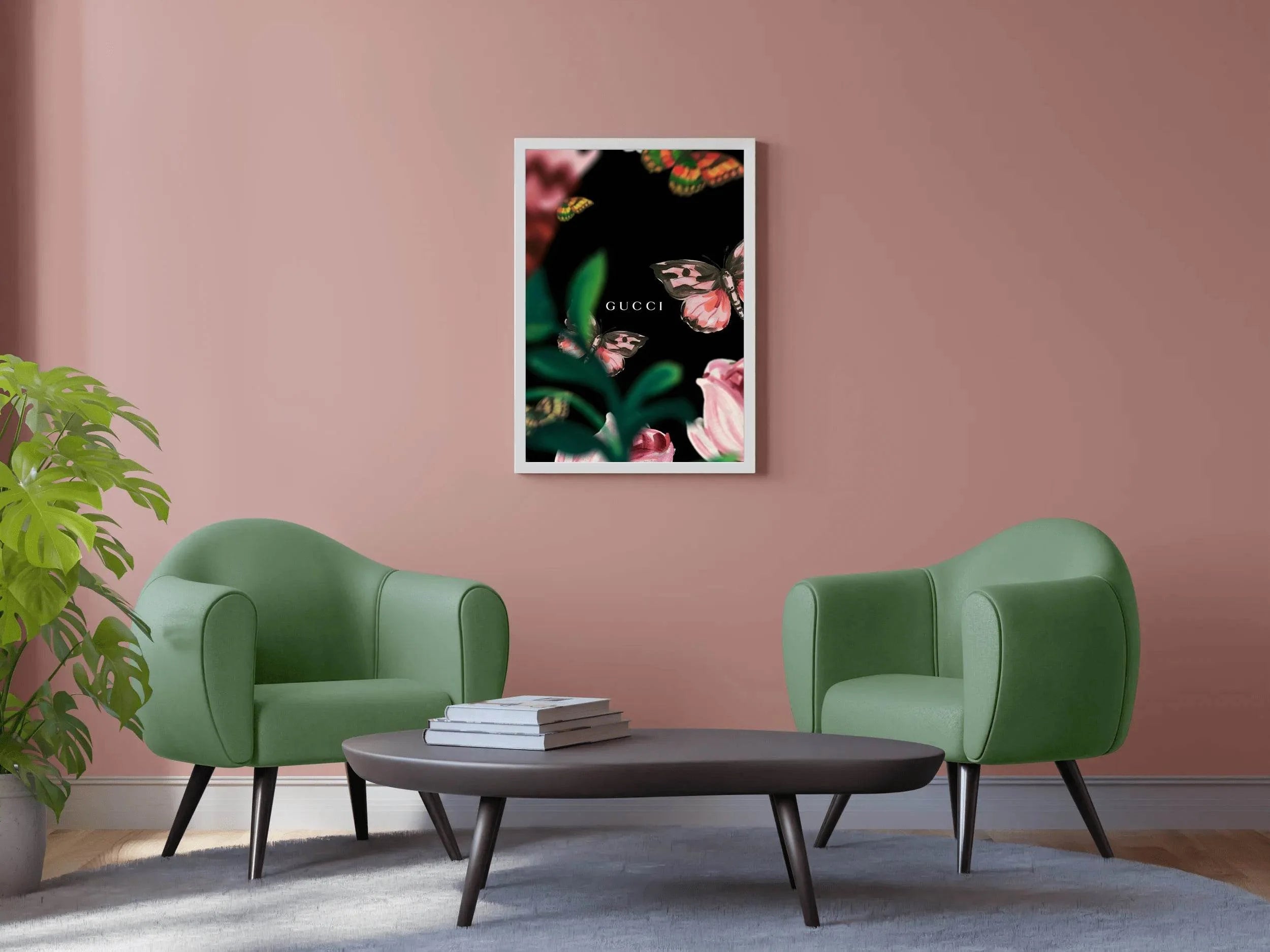 Gucci Butterflies Wall Art - beink online art store