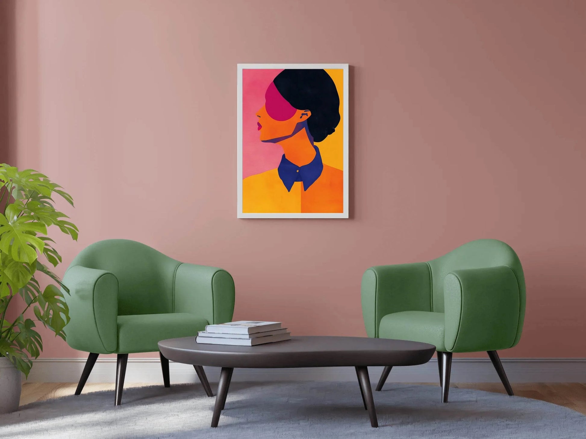 Digital Illustration of a Woman's Face - beink online art store