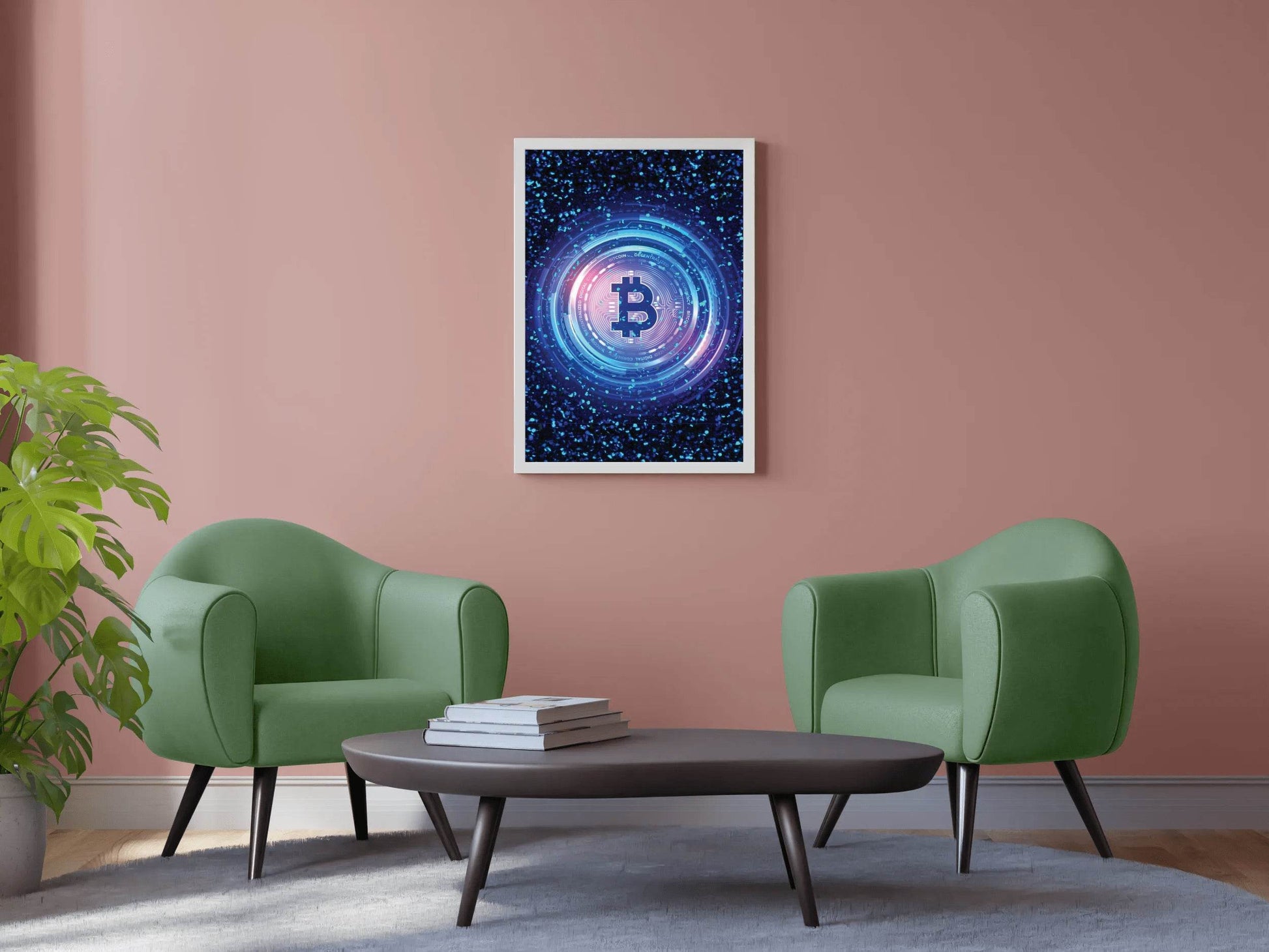 Bitcoin Cryptocurrency Coin Wall Art - beink online art store