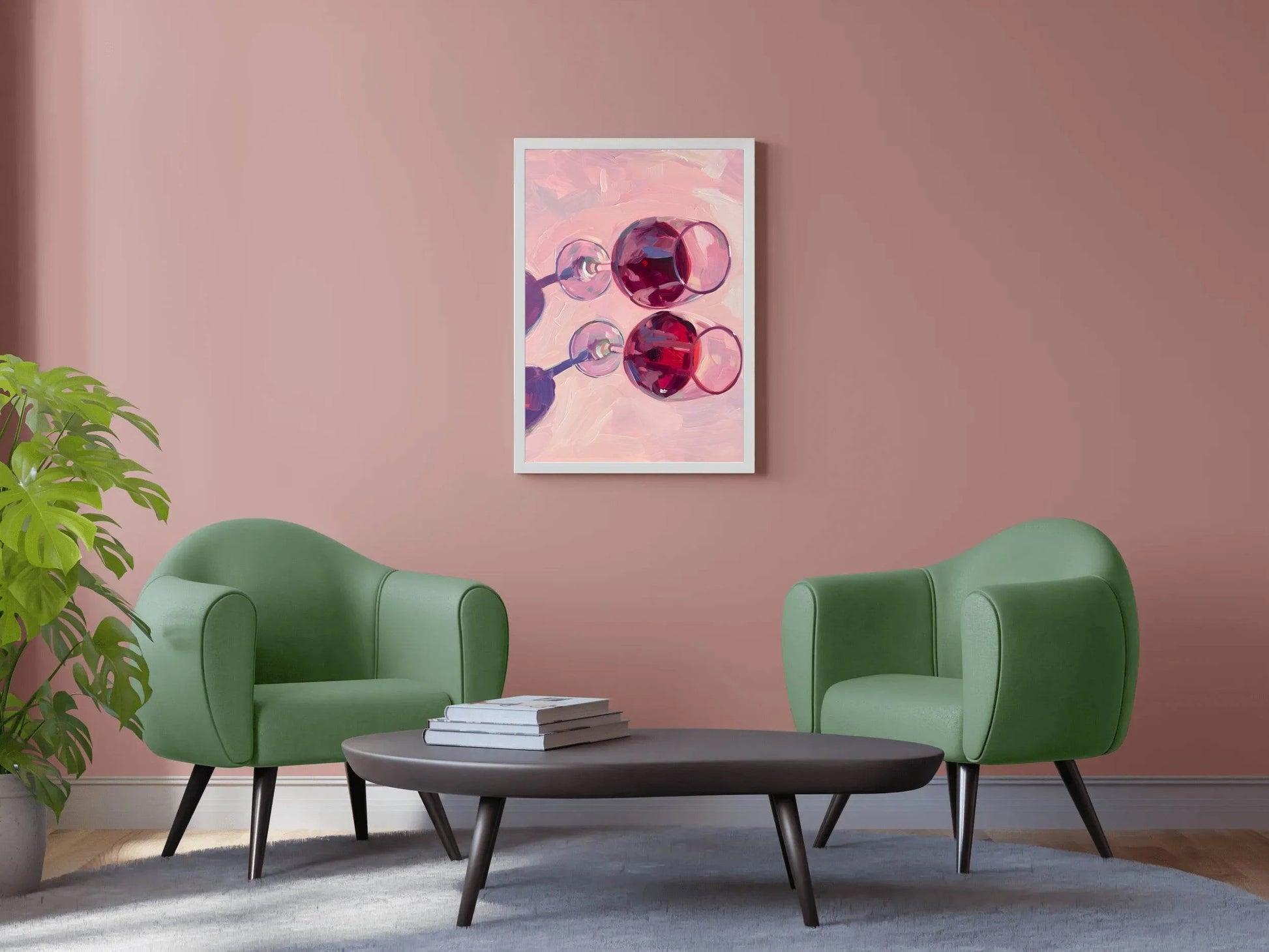 Glasses of Red Wine Wall Art - beink online art store