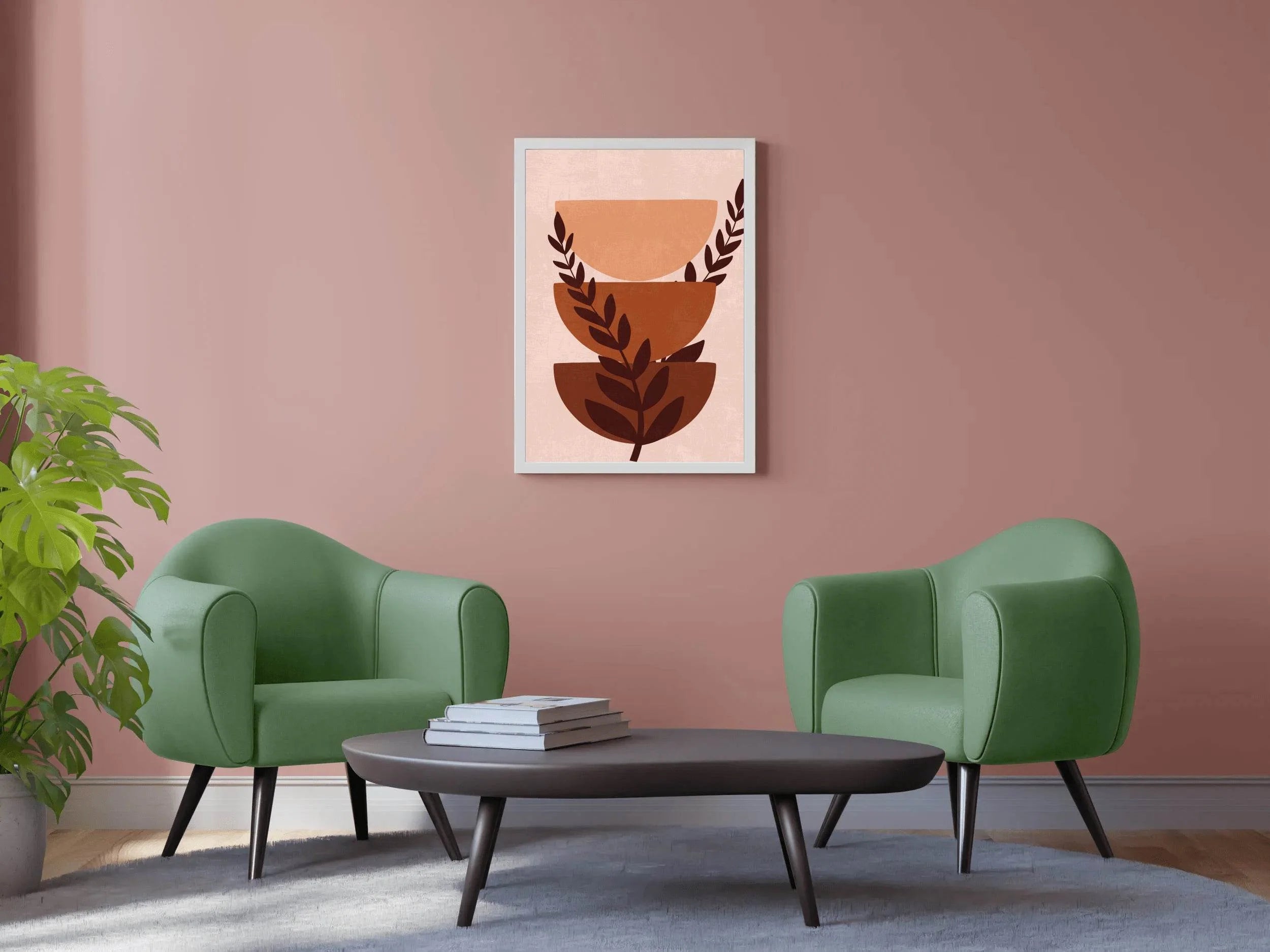 Leaves of Zamophilia Plant Wall Art - beink online art store