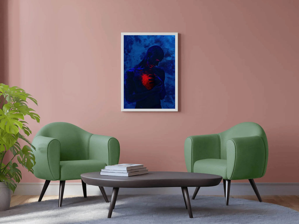 Painting Warm Heart In Cold Body Wall Art - beink online art store