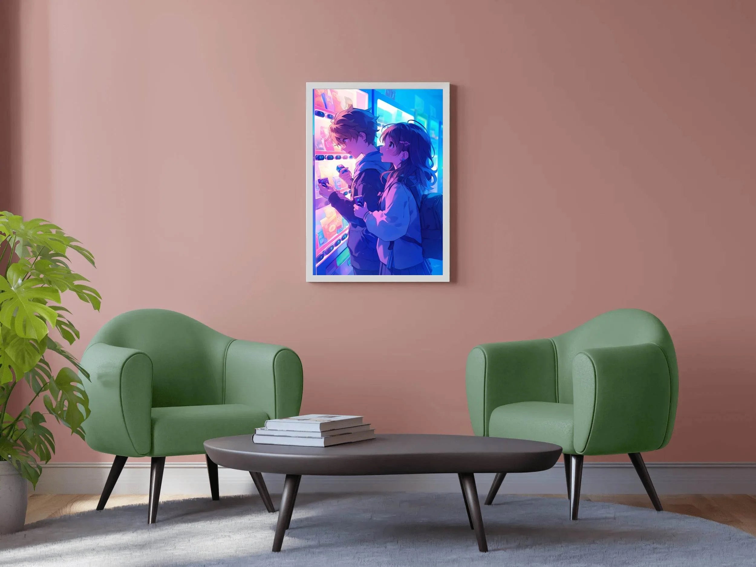 Anime Couple Wall art - beink online art store