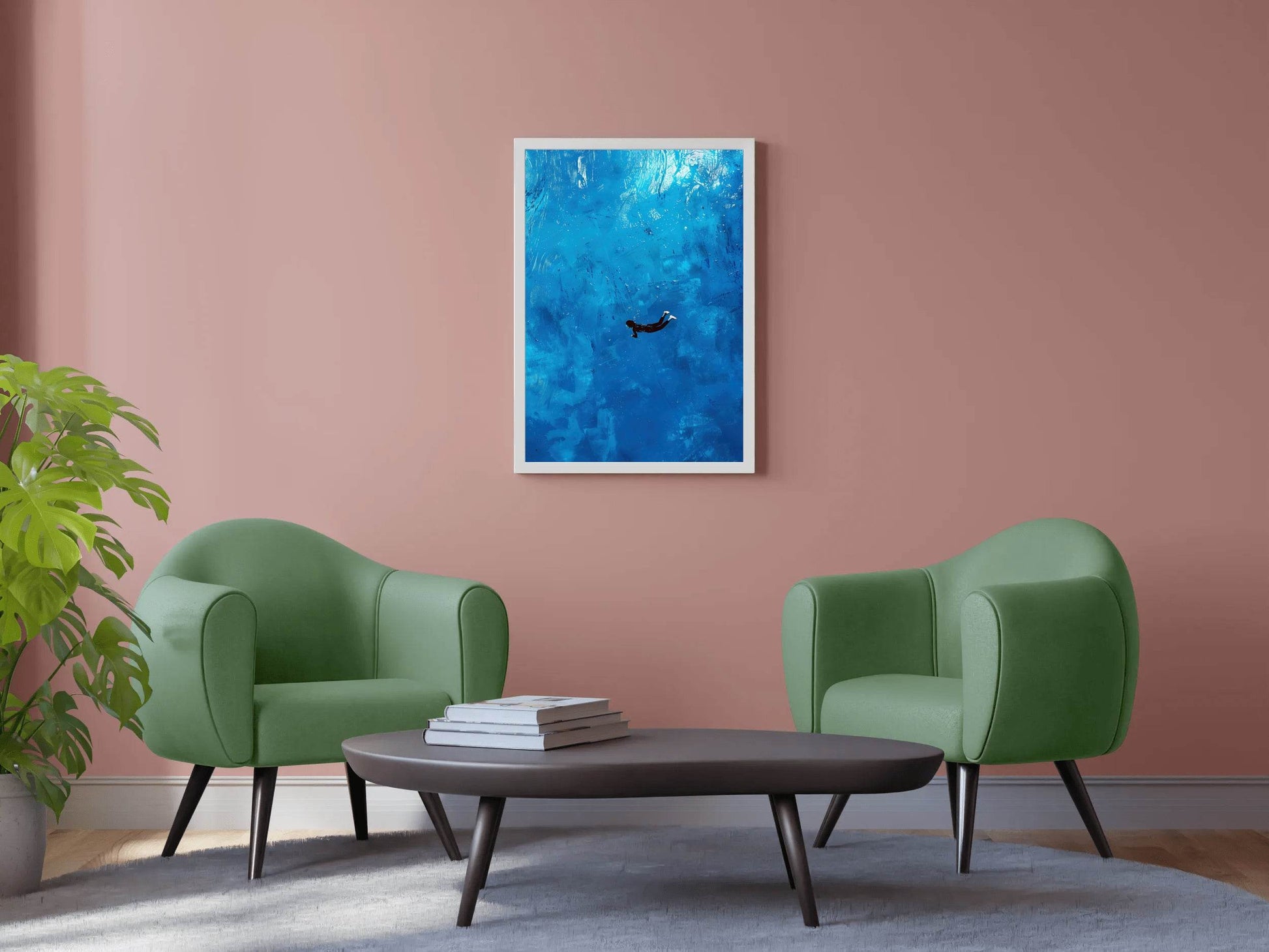 Diving Painting Wall Art - beink online art store