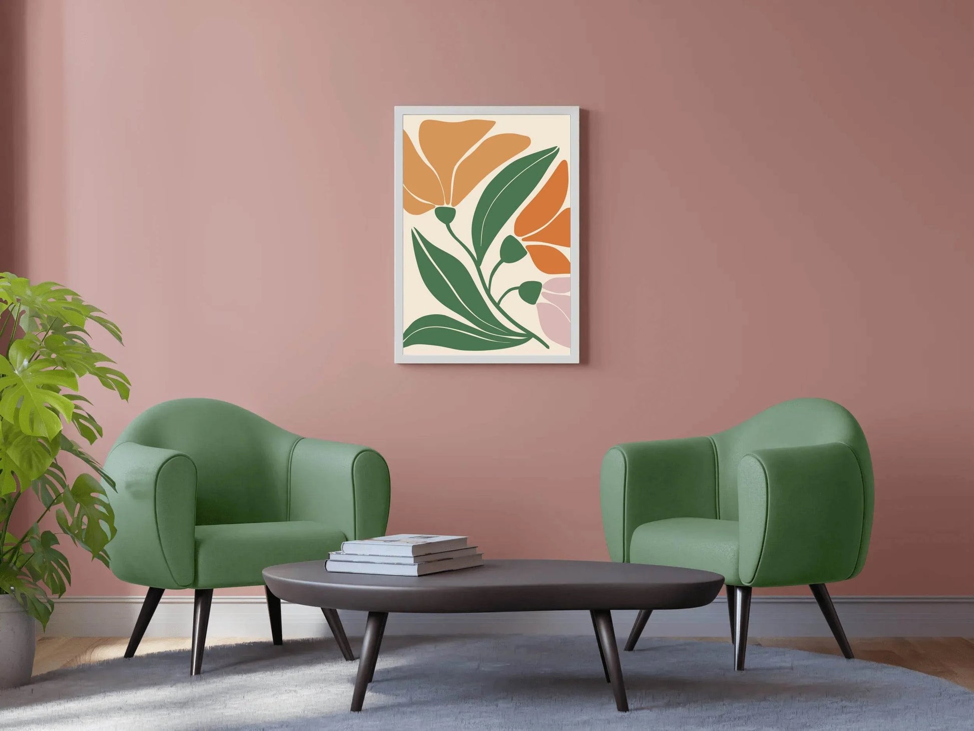 Abstract Autumn Blooms ArtWork - beink online art store