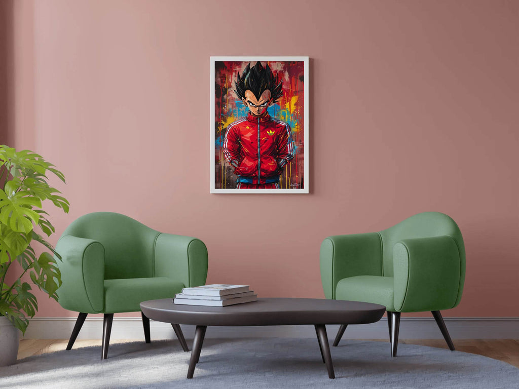 Painting of Vegeta-The Dragon Ball Anime - beink online art store