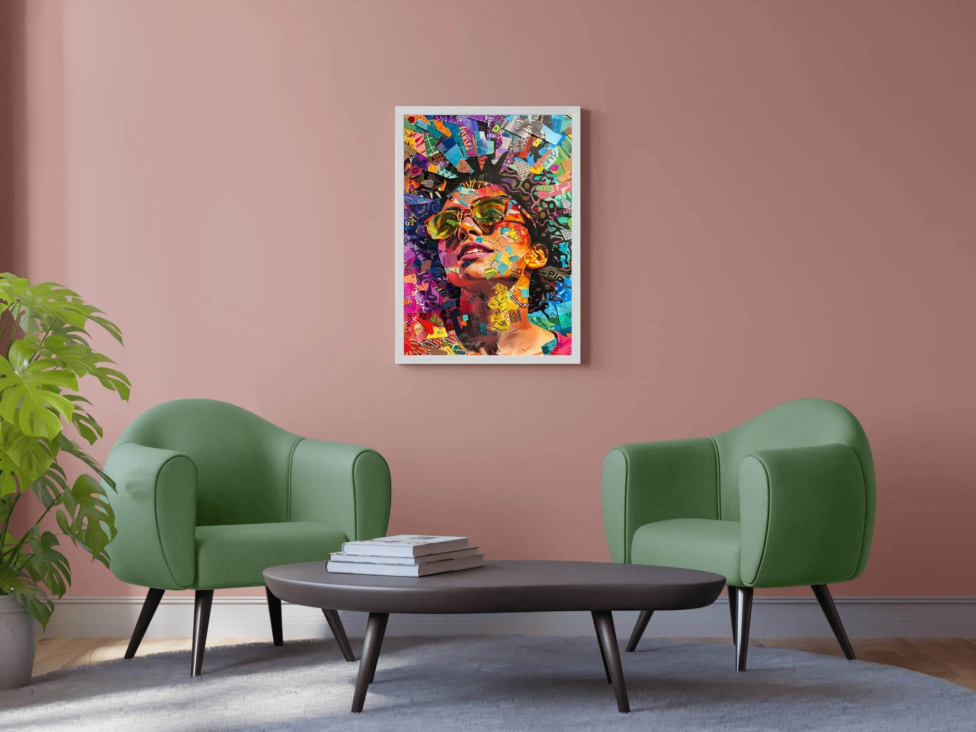 Autism Colorful Female Face Digital Art - beink online art store