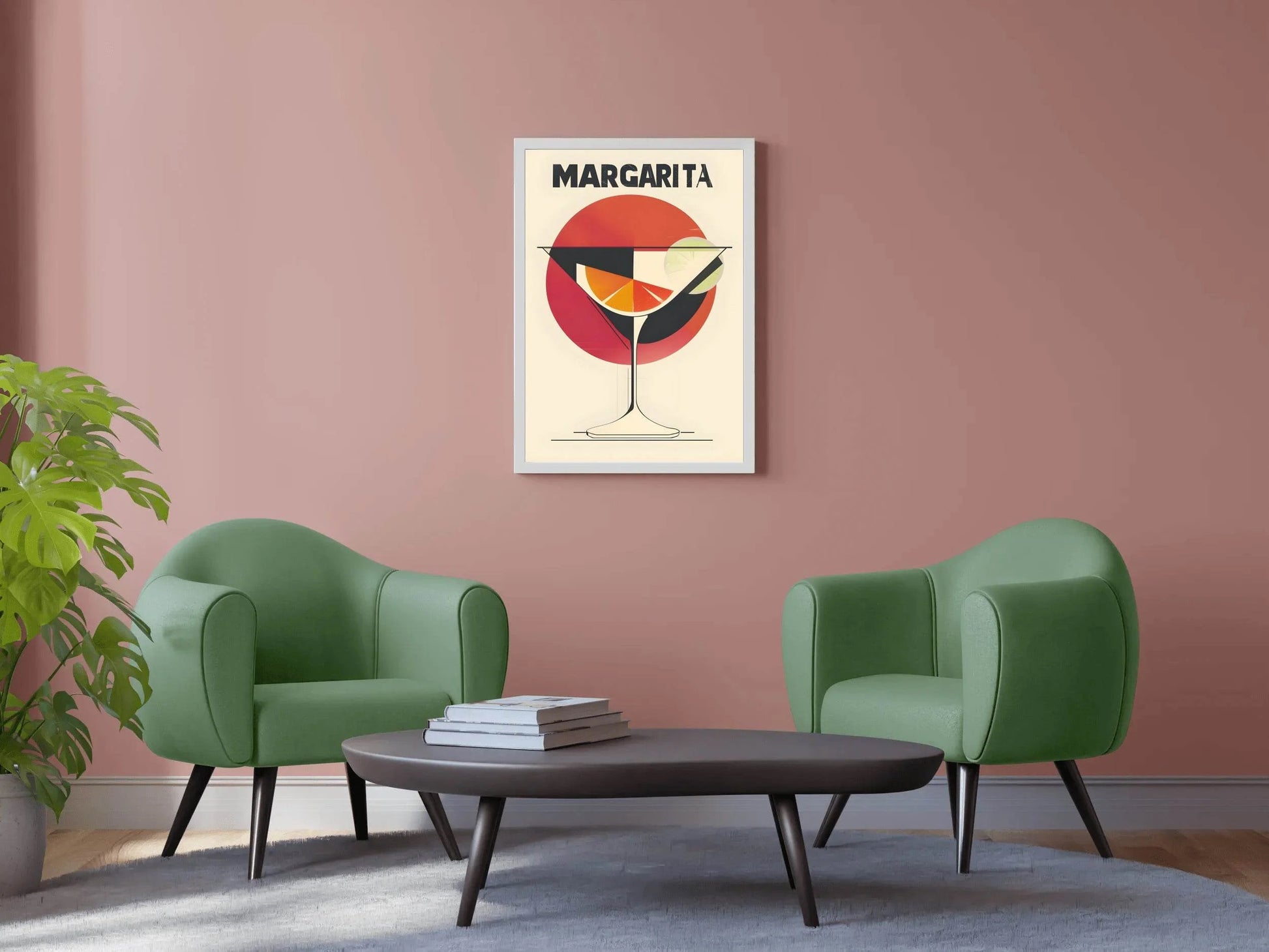 Red Margarita Cocktail Wall Art - beink online art store