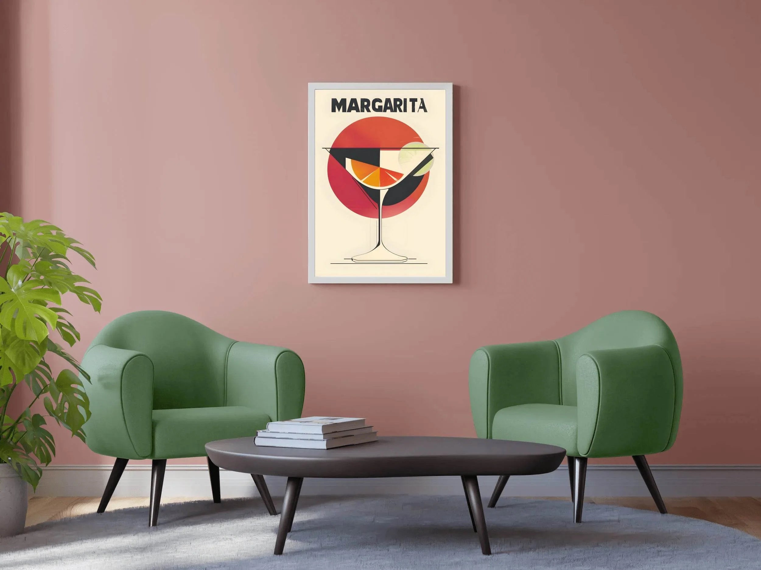 Red Margarita Cocktail Wall Art - beink online art store