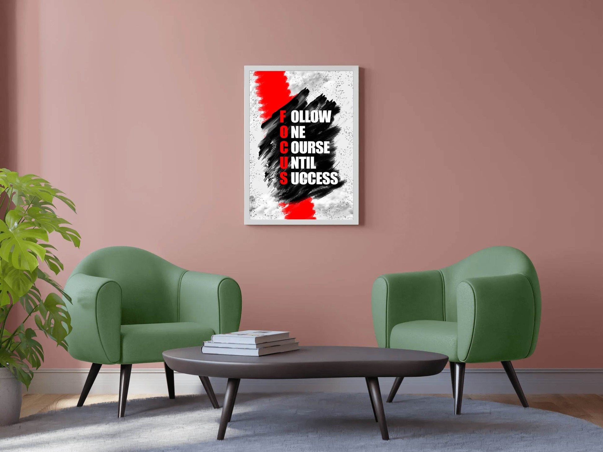 Focus Motivational Quote Wall Art - beink online art store