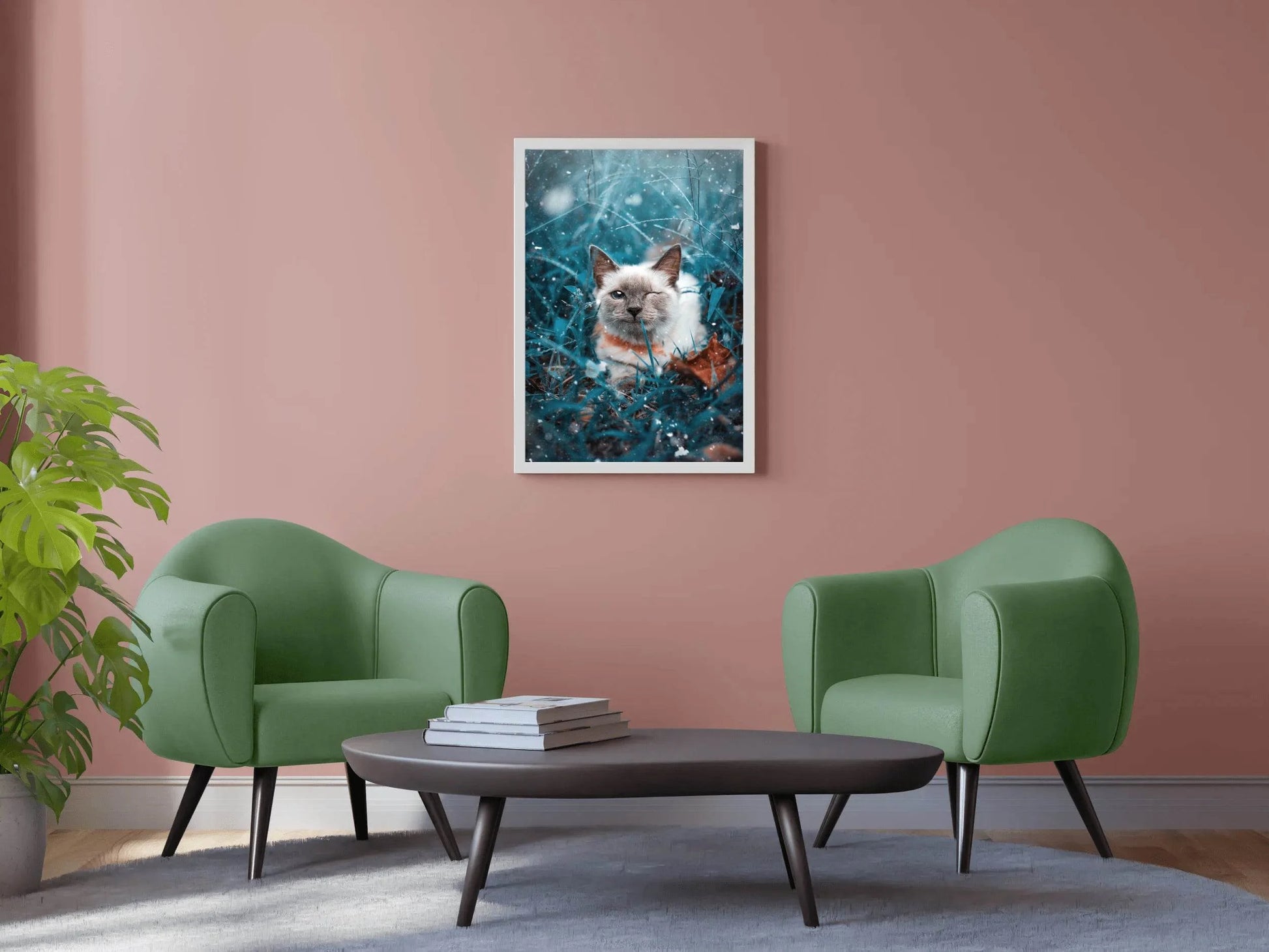 Siamese Cat Animal Wall Art - beink online art store