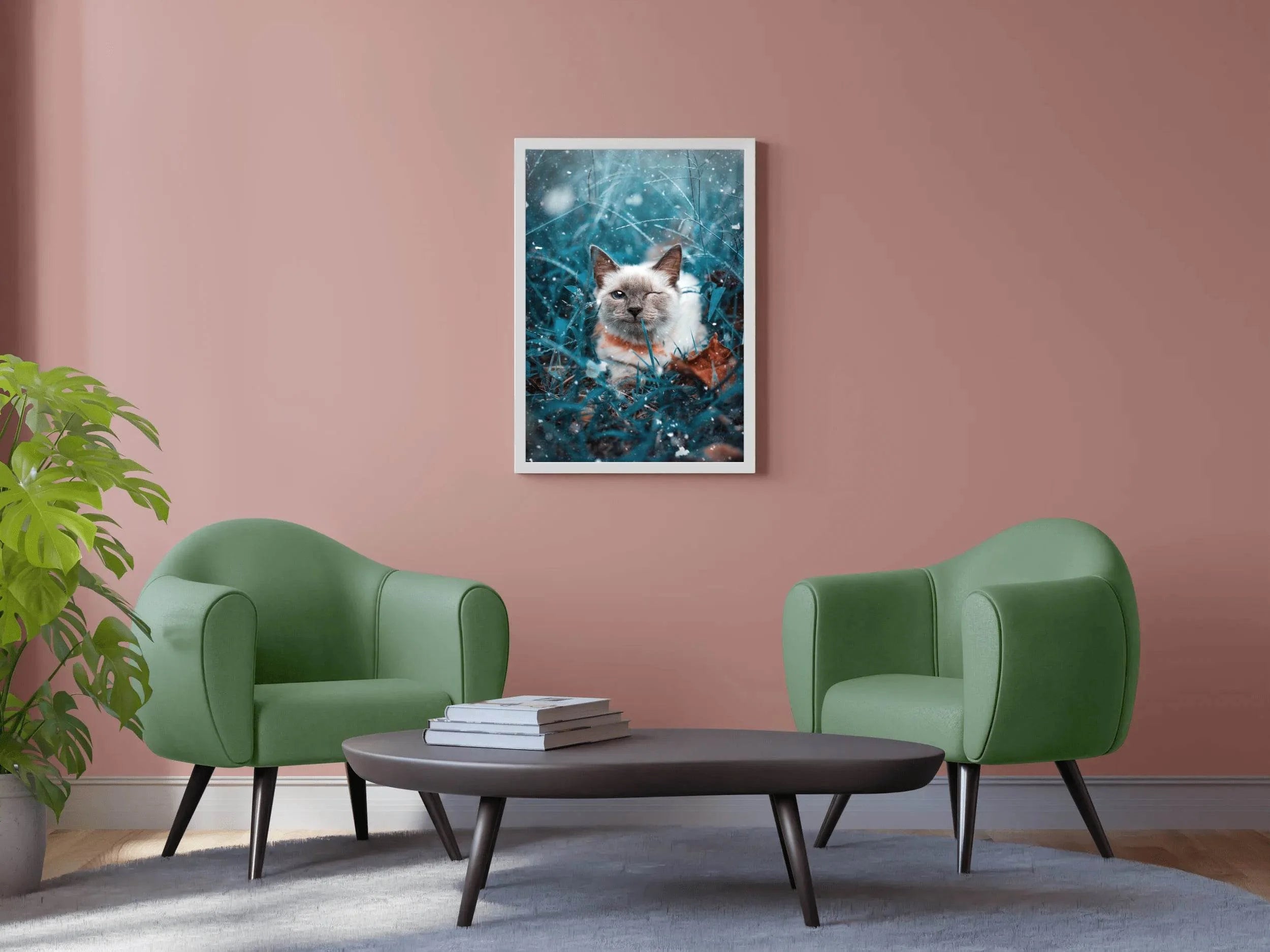 Siamese Cat Animal Wall Art - beink online art store