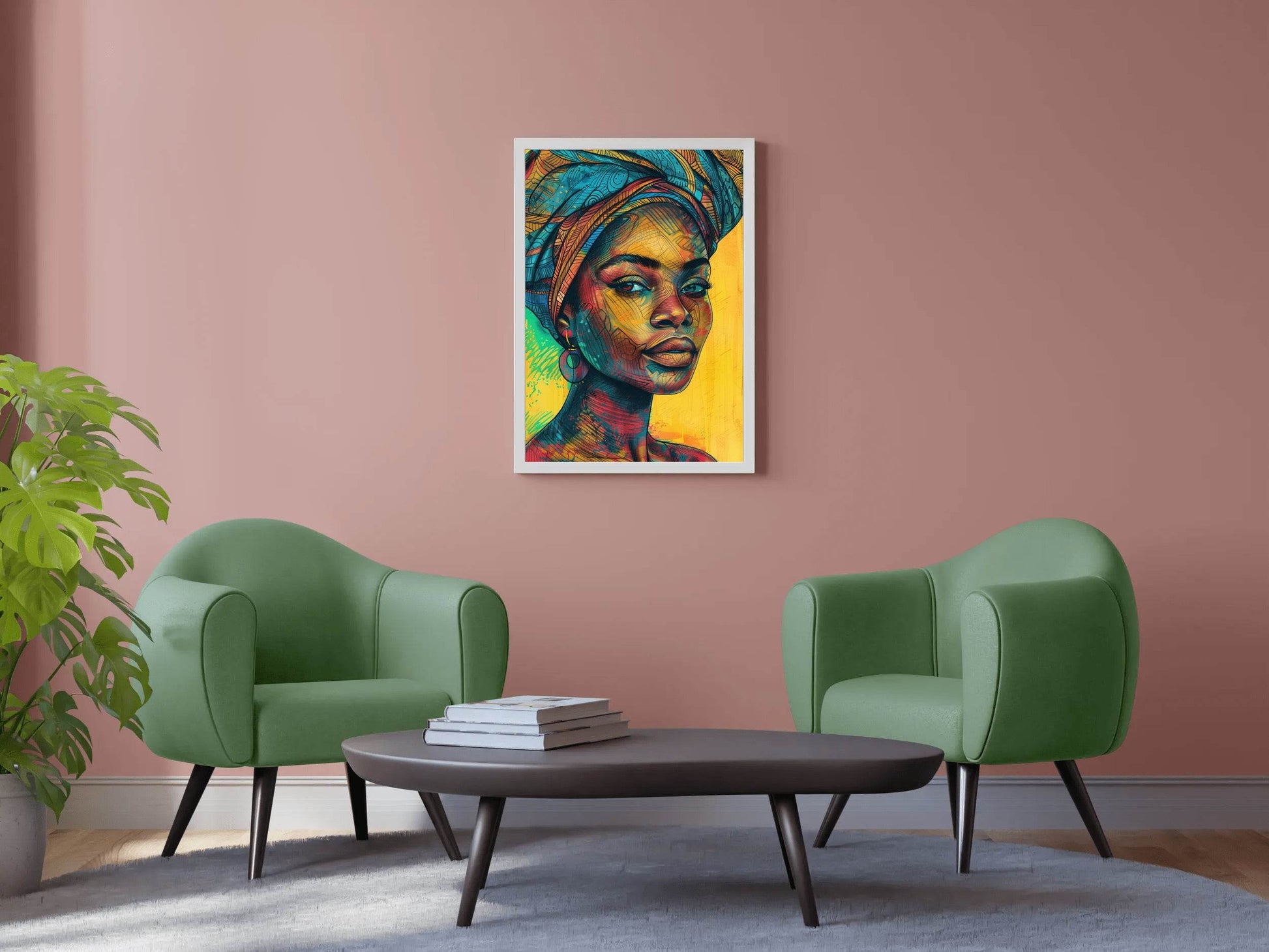 African Woman Canvas Wall Art - beink online art store
