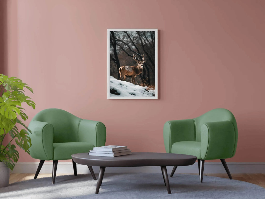 Bactrian Deer Animal Wall Art - beink online art store