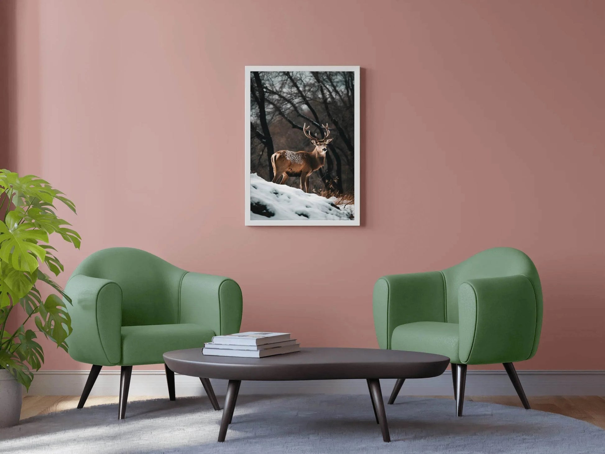 Bactrian Deer Animal Wall Art - beink online art store