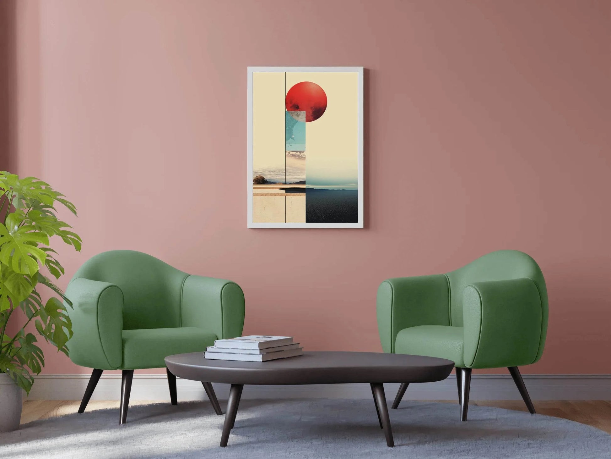 Creative Digital Collage Abstract Wall Art - beink online art store