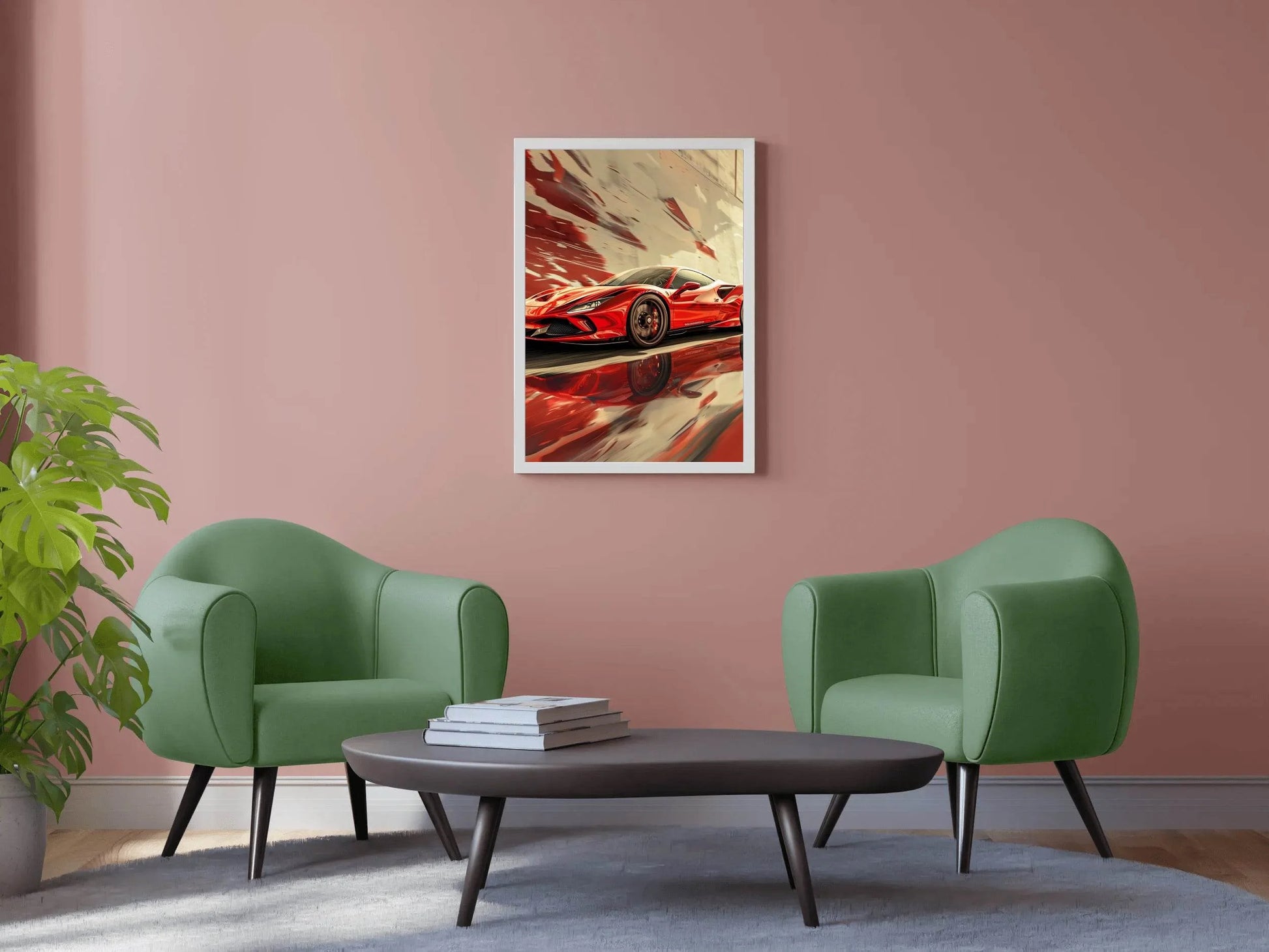 Red Ferrari F8 Wall Art - beink online art store