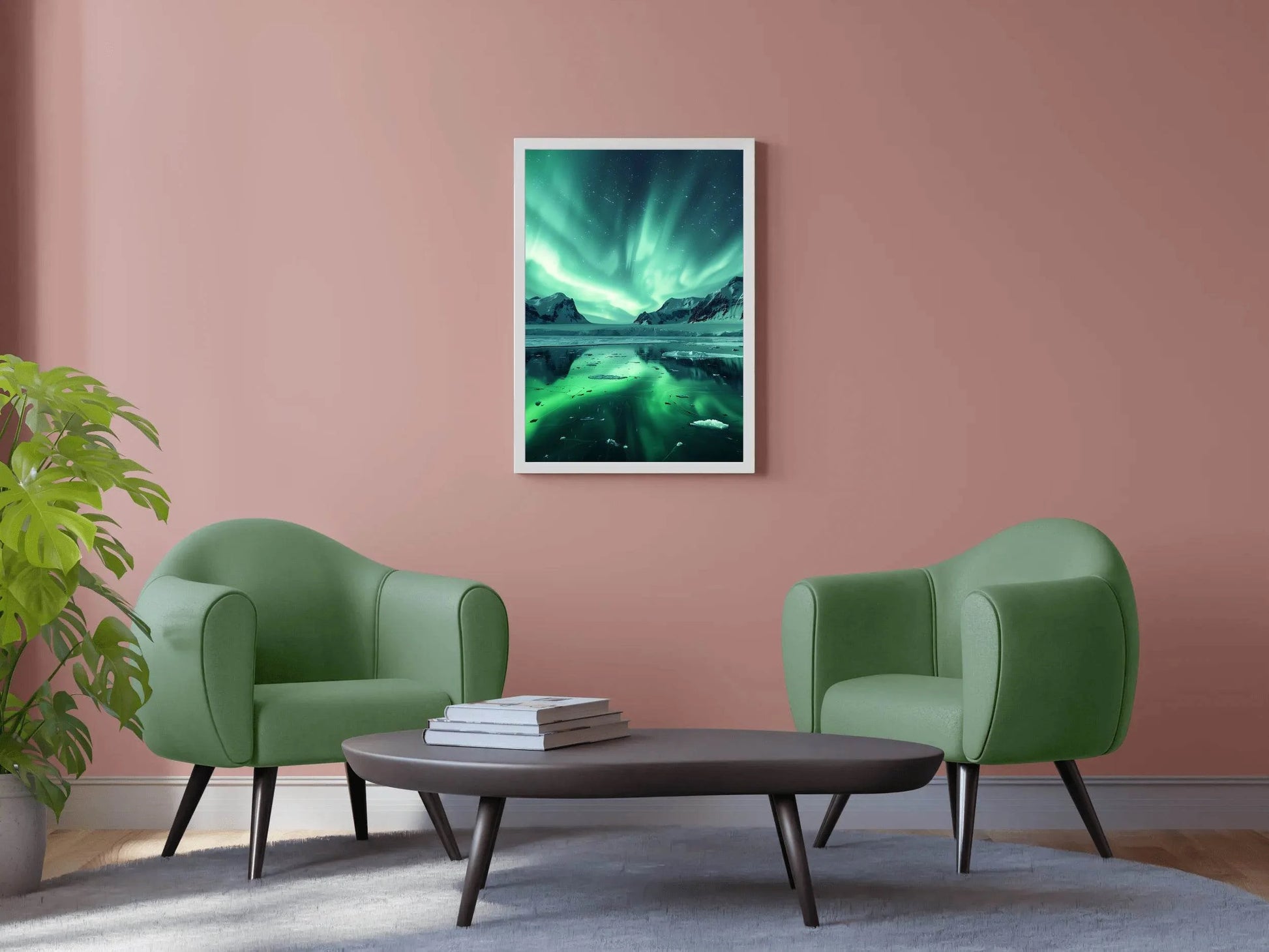 Master Flame Northern Lights Aesthetic Wall Art - beink online art store